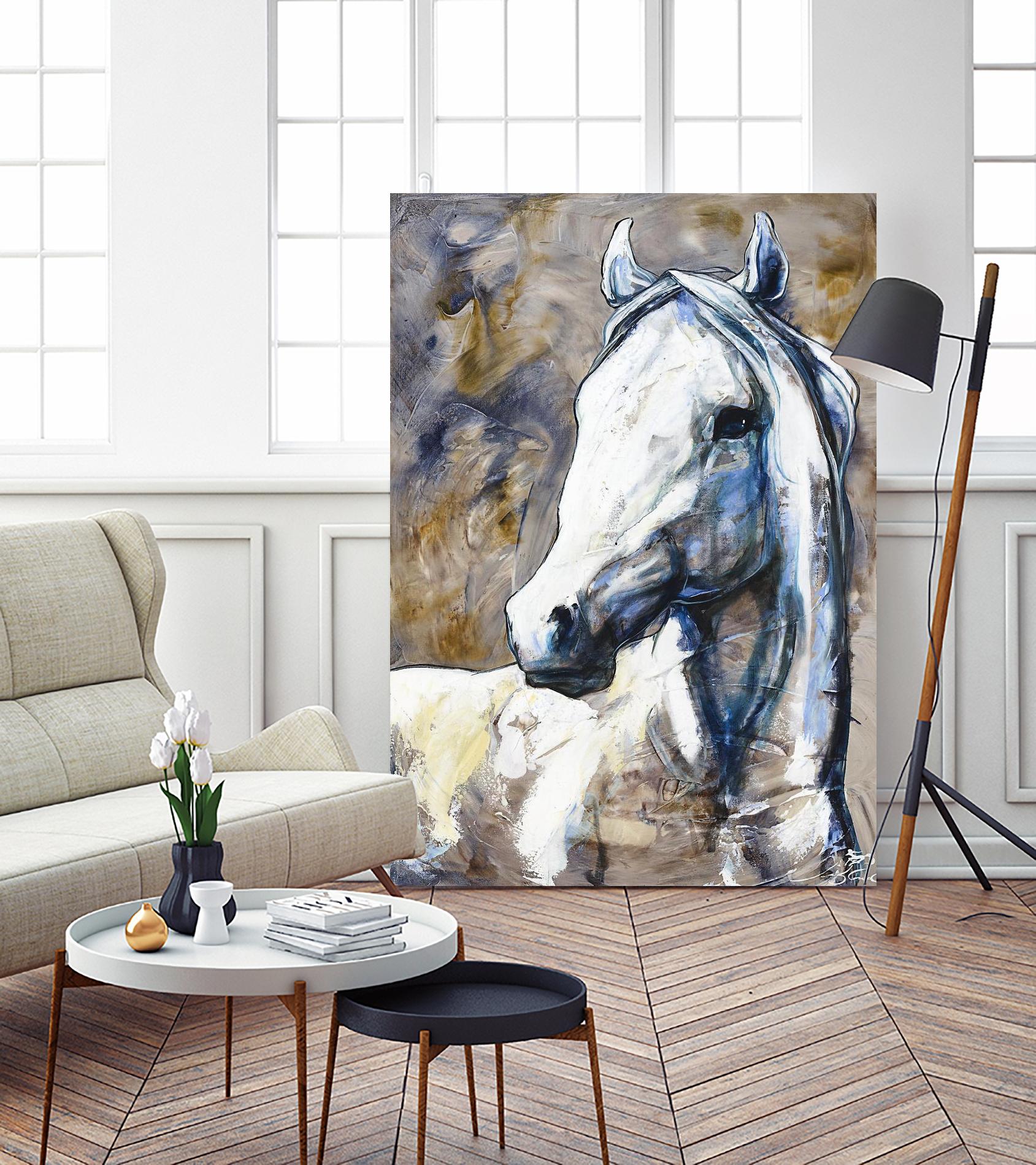 Lily of the valley by Marie Andrée Leblond on GIANT ART - beige animal artiste québécois