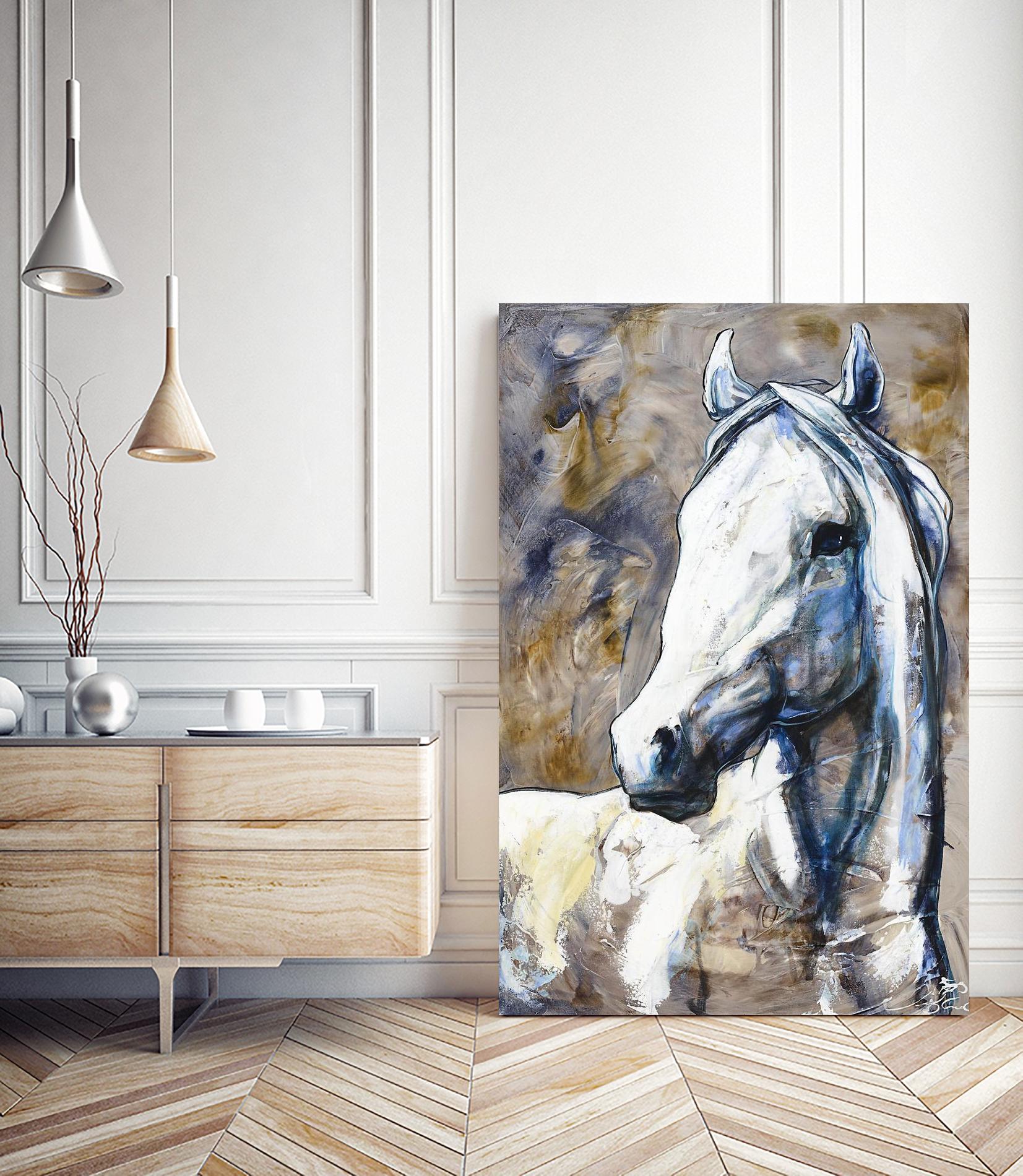 Lily of the valley by Marie Andrée Leblond on GIANT ART - beige animal artiste québécois