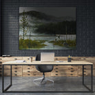 Le lac vaseau by Yvon Lemieux on GIANT ART - green landscape