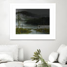 Le lac vaseau by Yvon Lemieux on GIANT ART - green landscape