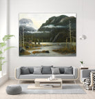 Départ pour la chasse by Yvon Lemieux on GIANT ART - green landscape