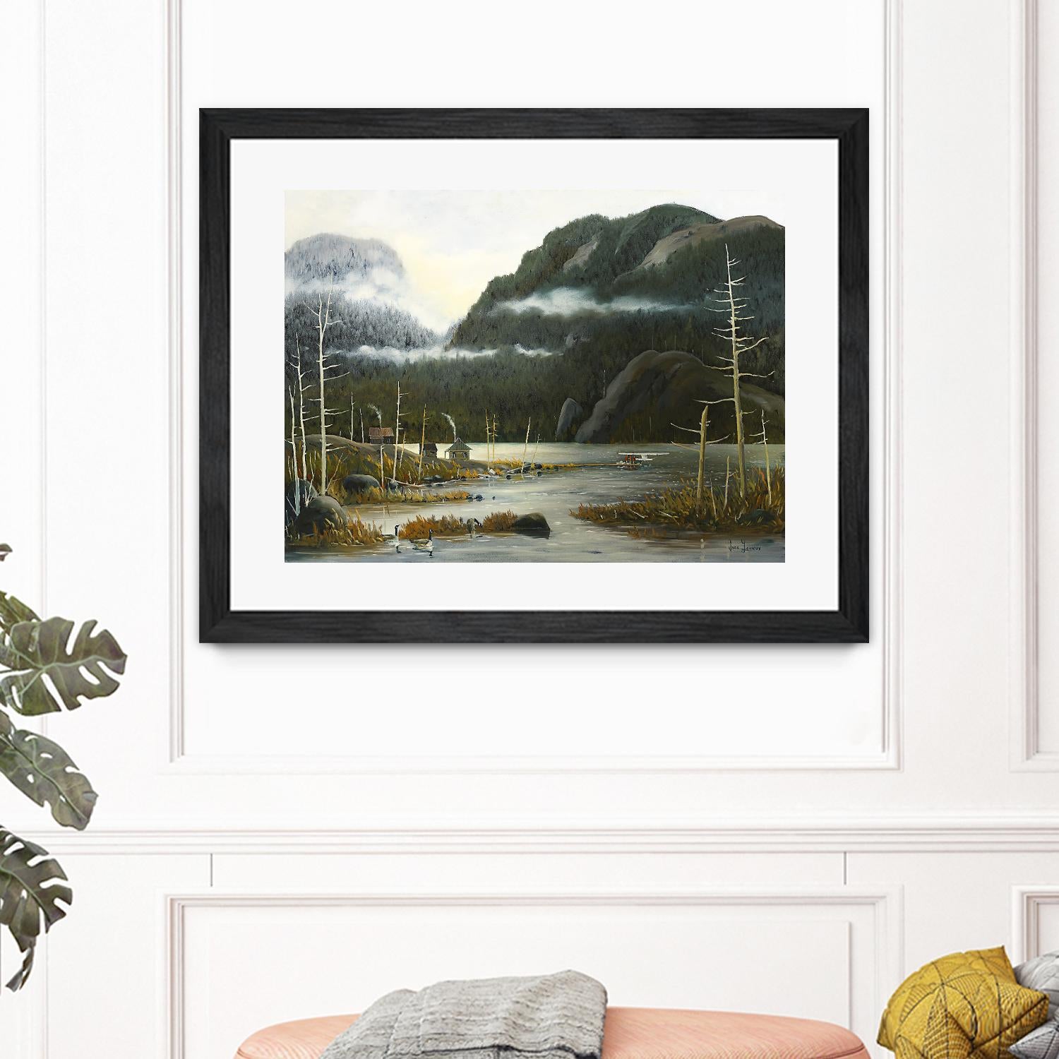 Départ pour la chasse by Yvon Lemieux on GIANT ART - green landscape