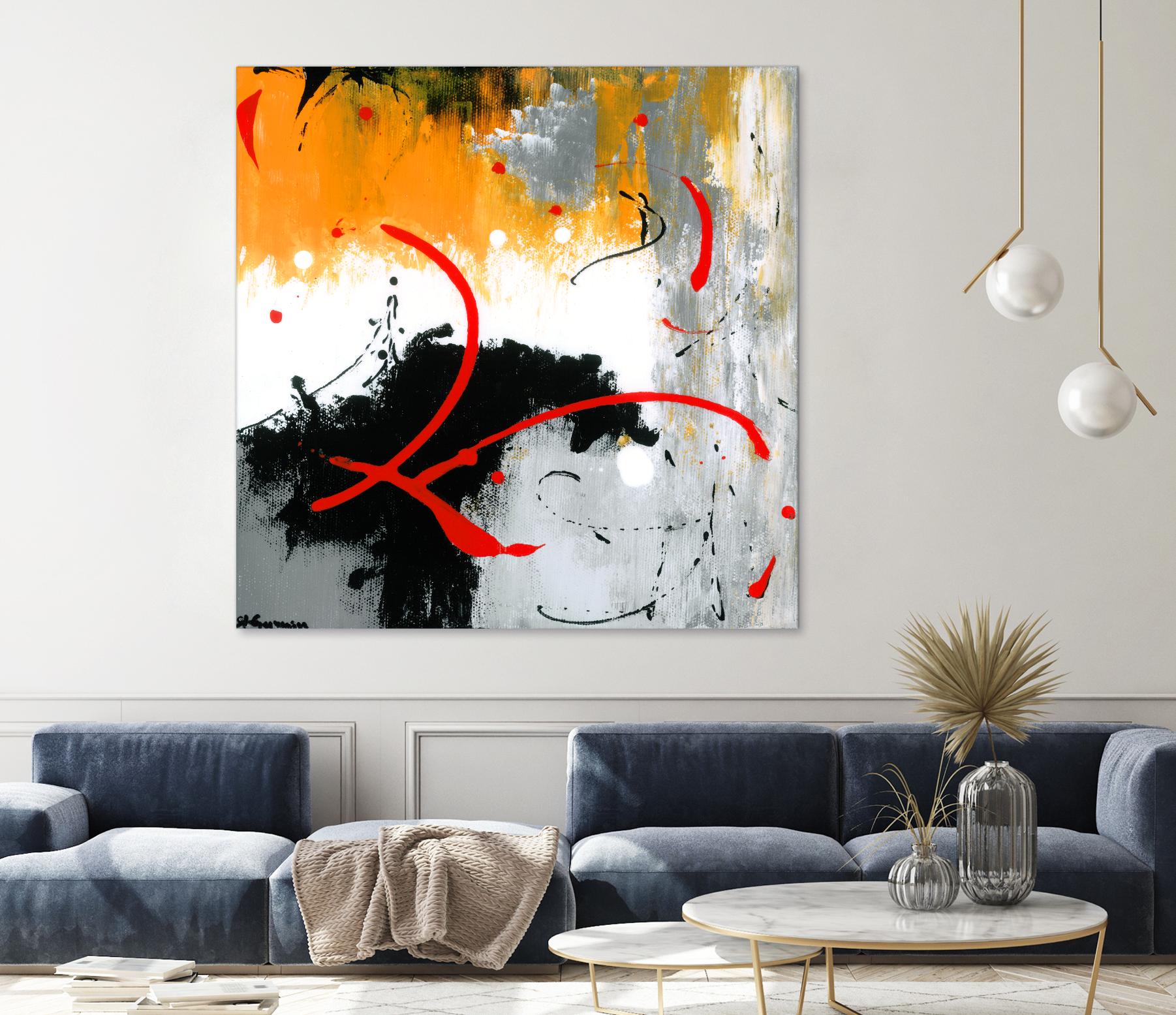 Les liens by Carole St-Germain on GIANT ART - black abstract