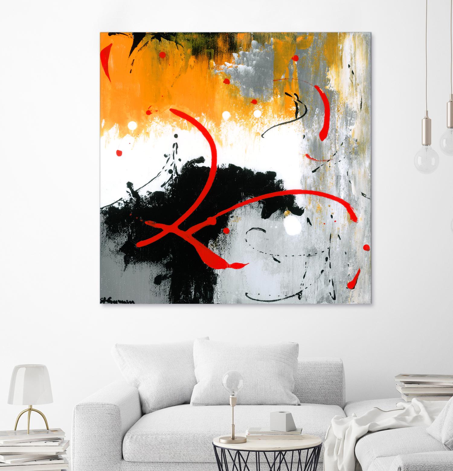 Les liens by Carole St-Germain on GIANT ART - black abstract