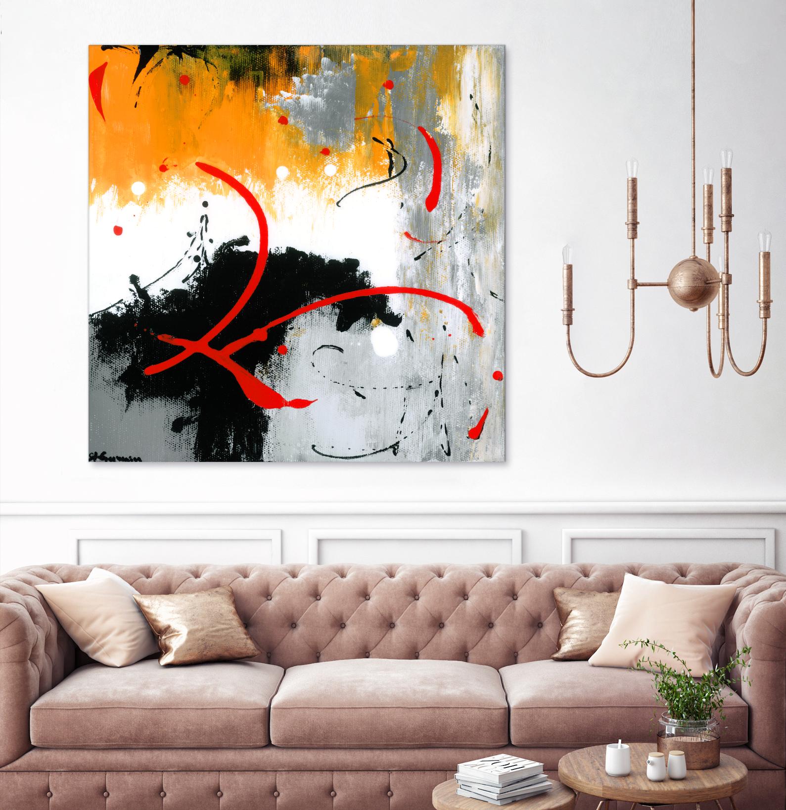 Les liens by Carole St-Germain on GIANT ART - black abstract