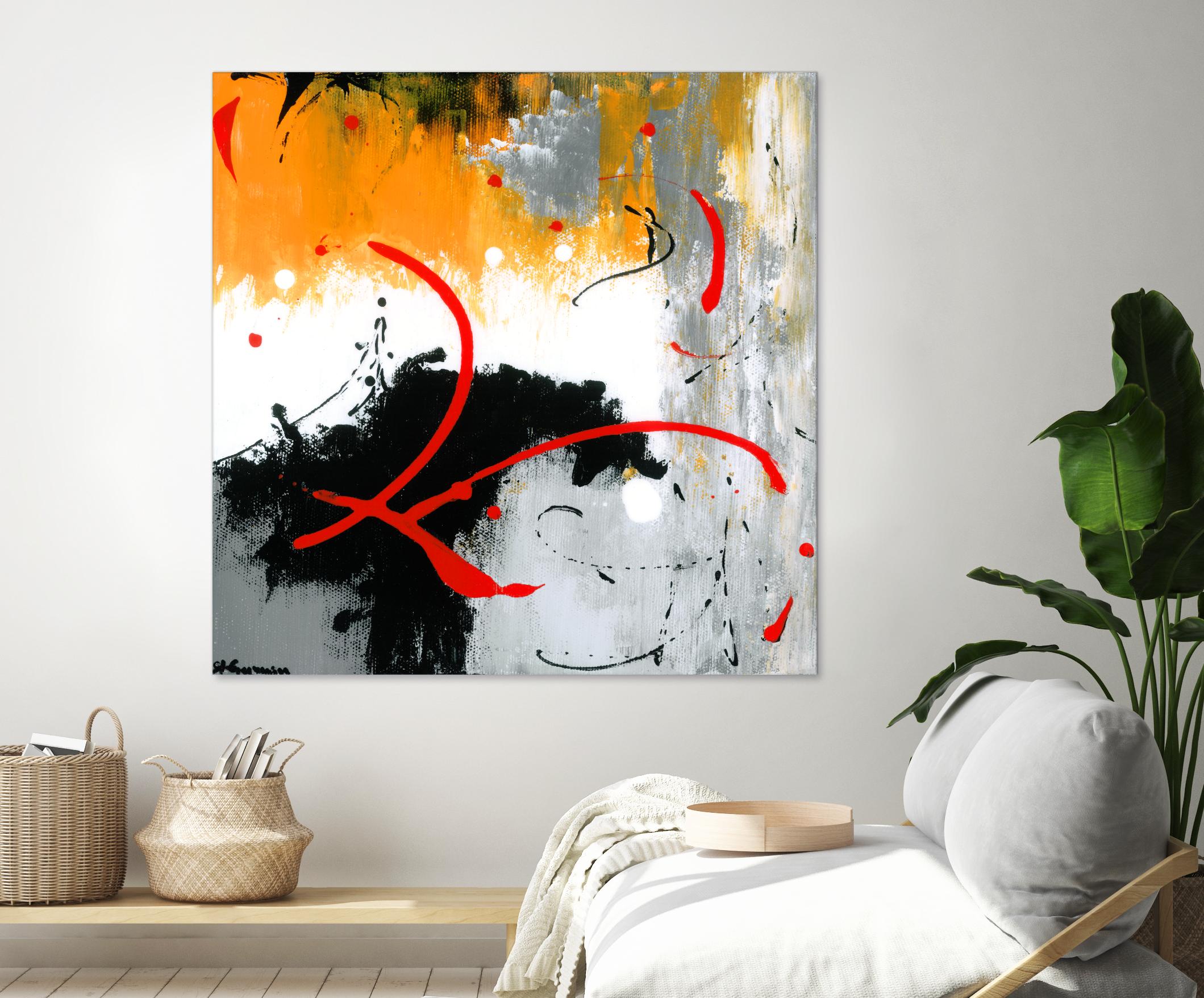 Les liens by Carole St-Germain on GIANT ART - black abstract