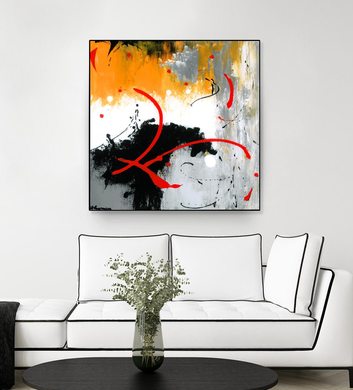 Les liens by Carole St-Germain on GIANT ART - black abstract