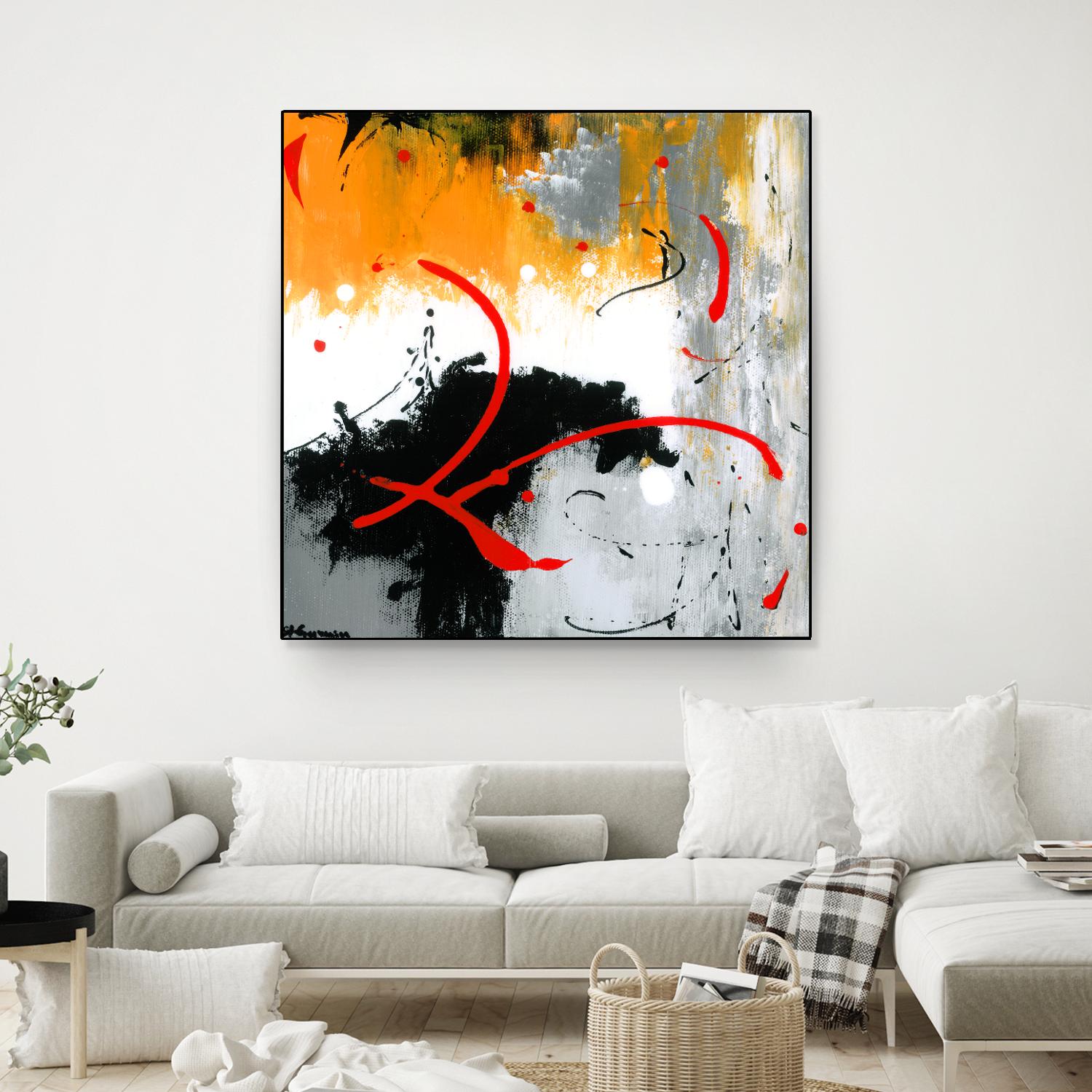 Les liens by Carole St-Germain on GIANT ART - black abstract