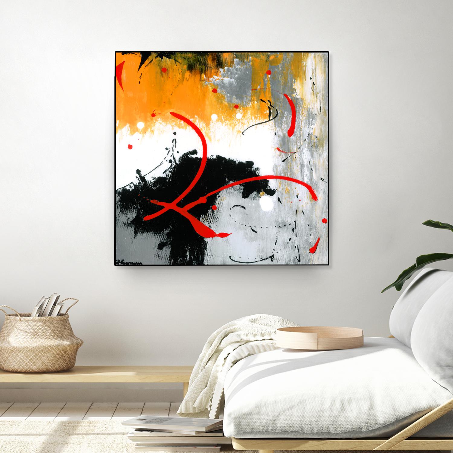 Les liens by Carole St-Germain on GIANT ART - black abstract