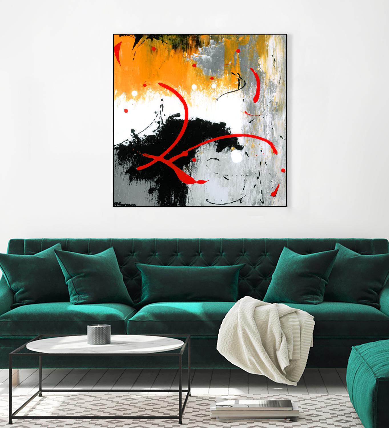 Les liens by Carole St-Germain on GIANT ART - black abstract