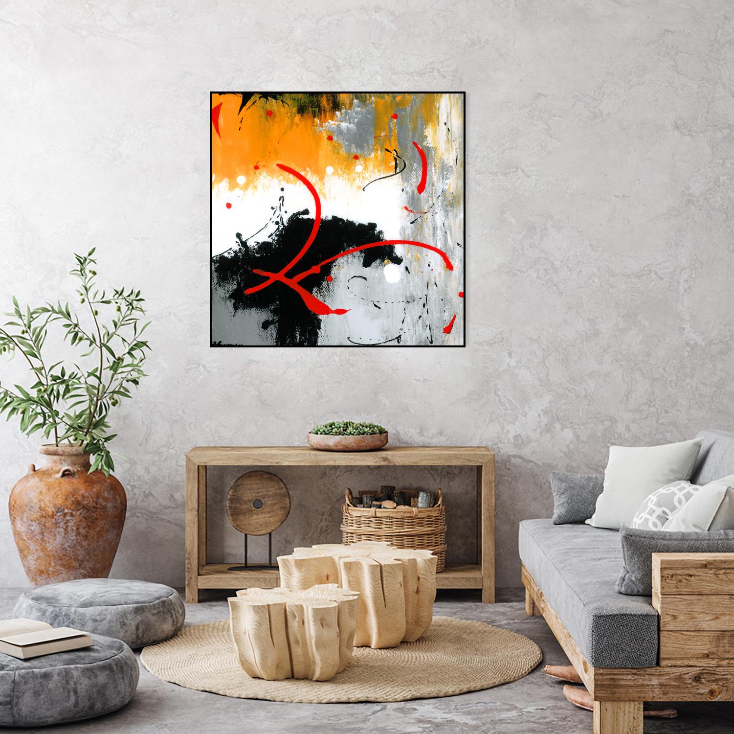 Les liens by Carole St-Germain on GIANT ART - black abstract