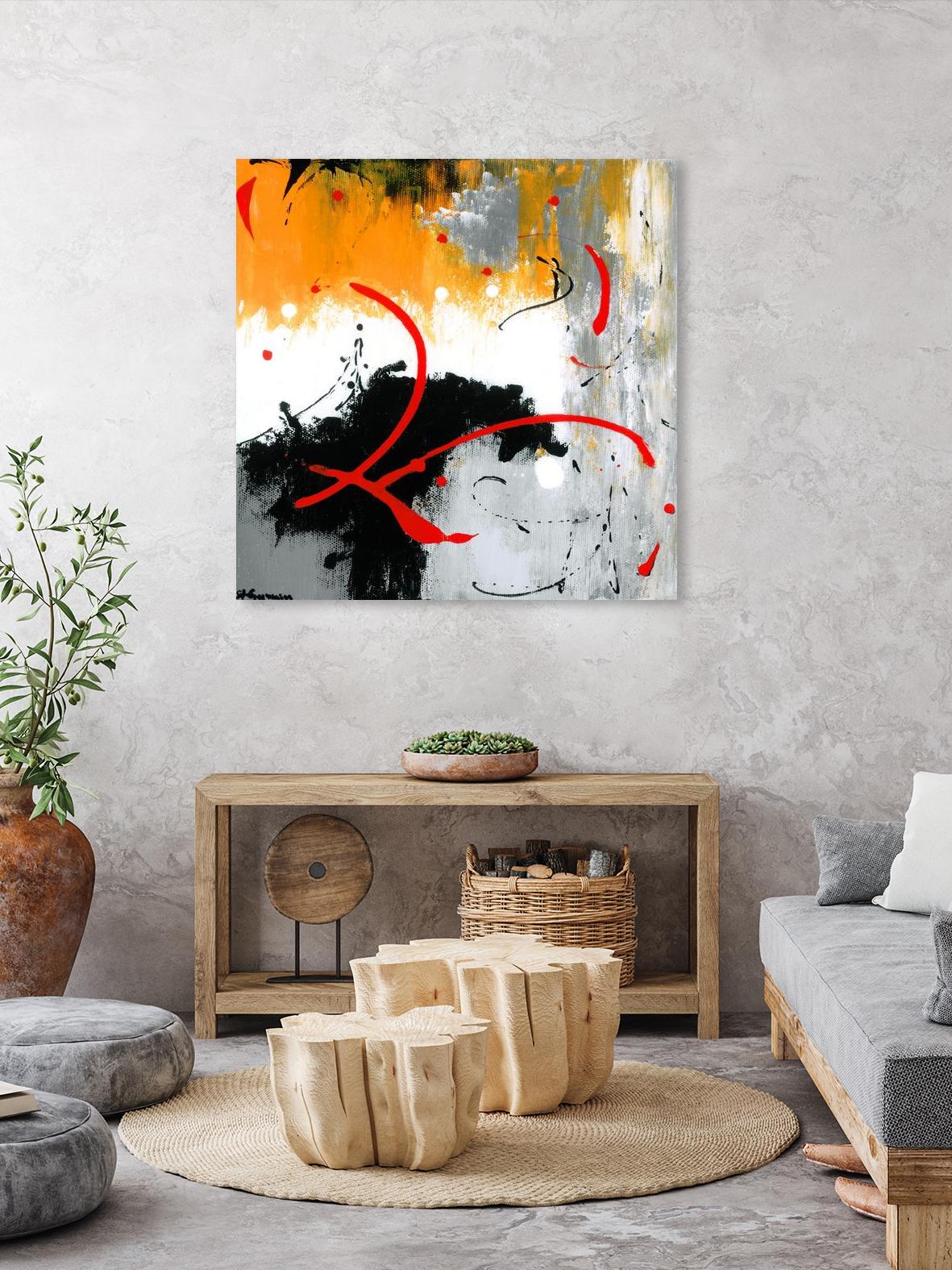 Les liens by Carole St-Germain on GIANT ART - black abstract artistes du québec