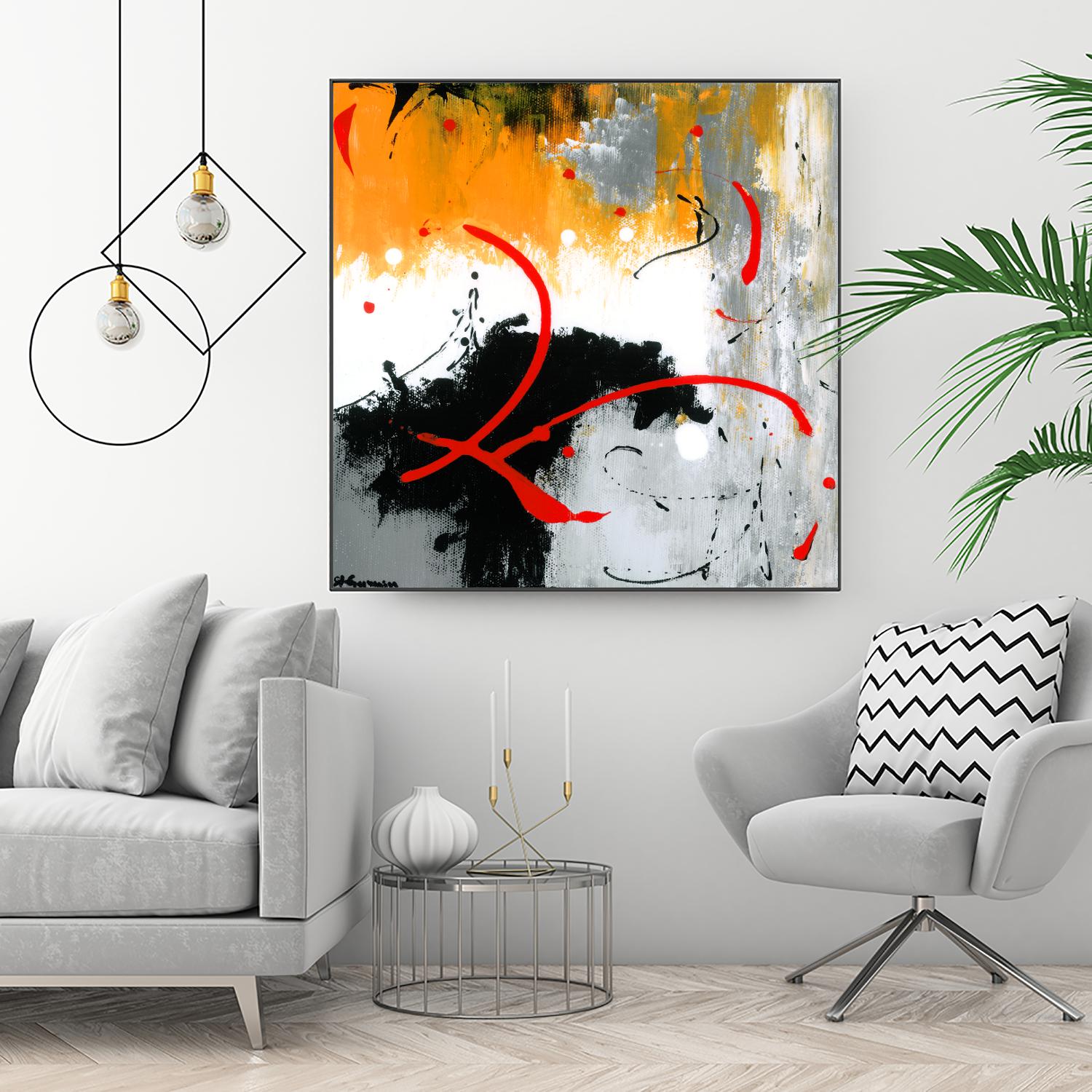 Les liens by Carole St-Germain on GIANT ART - black abstract