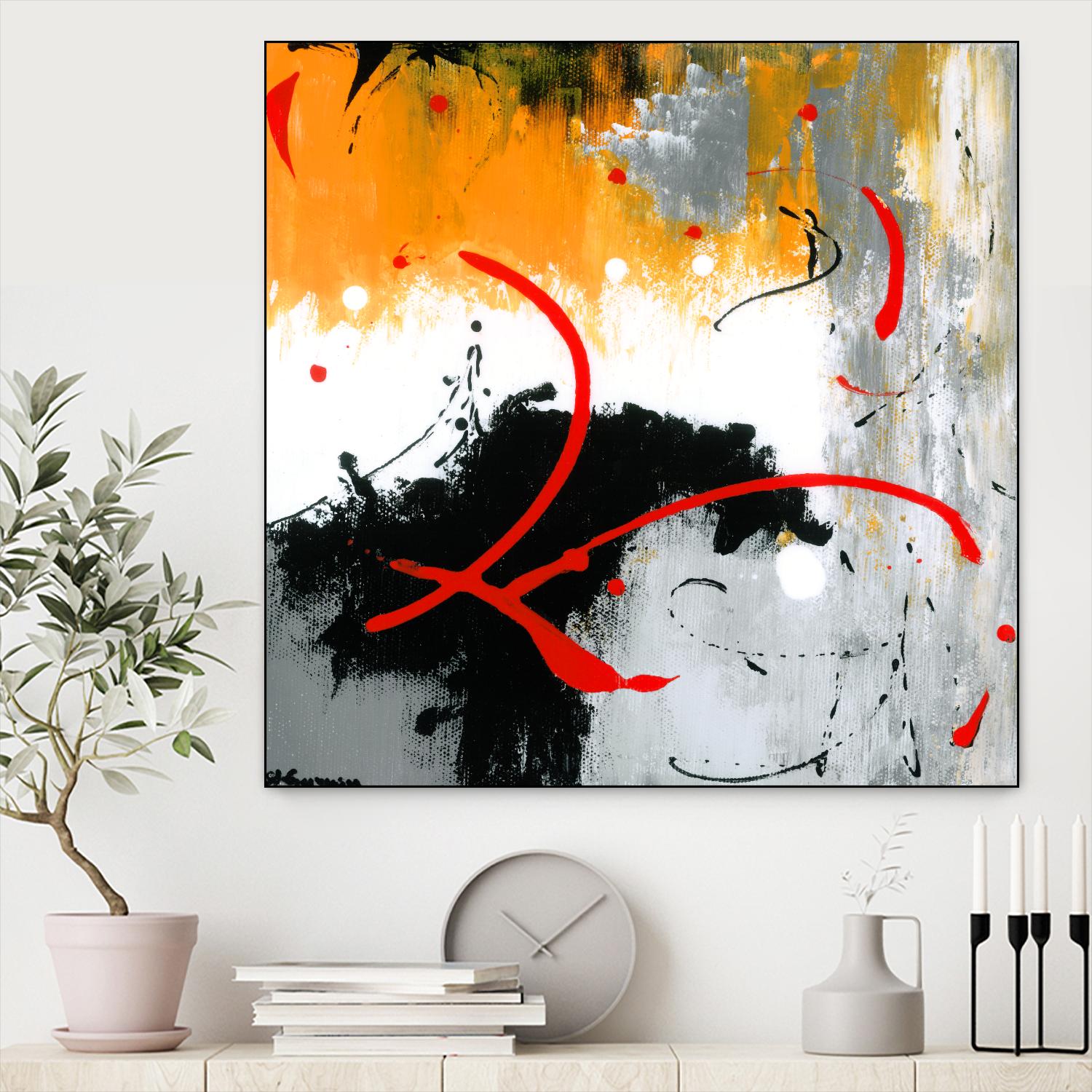 Les liens by Carole St-Germain on GIANT ART - black abstract