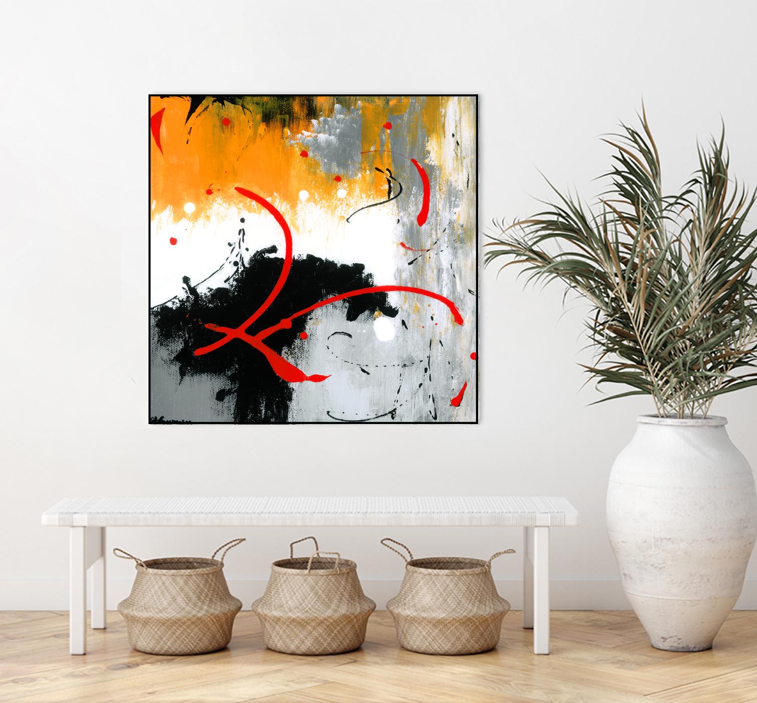 Les liens by Carole St-Germain on GIANT ART - black abstract