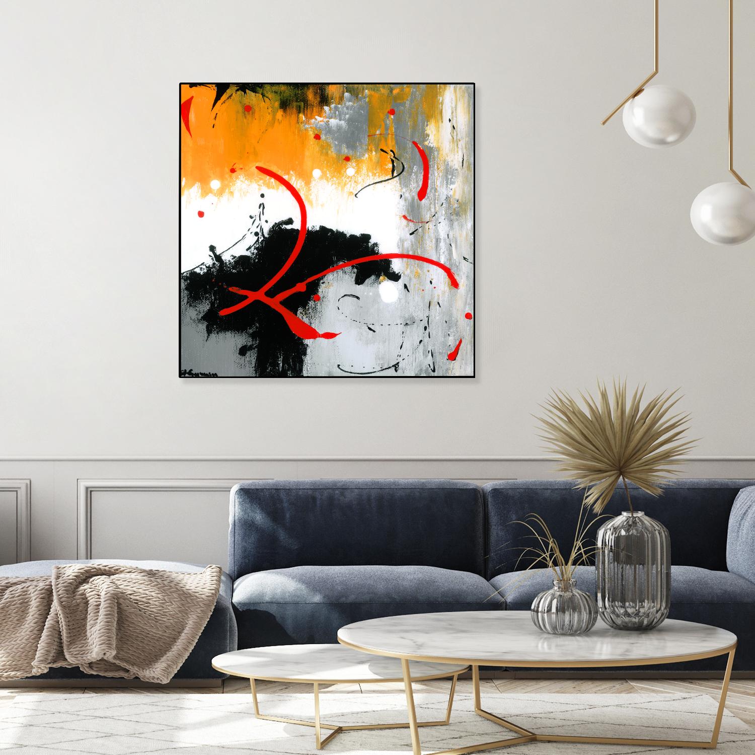 Les liens by Carole St-Germain on GIANT ART - black abstract
