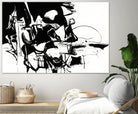 Black 1 by Diane Lambin on GIANT ART - white abstract