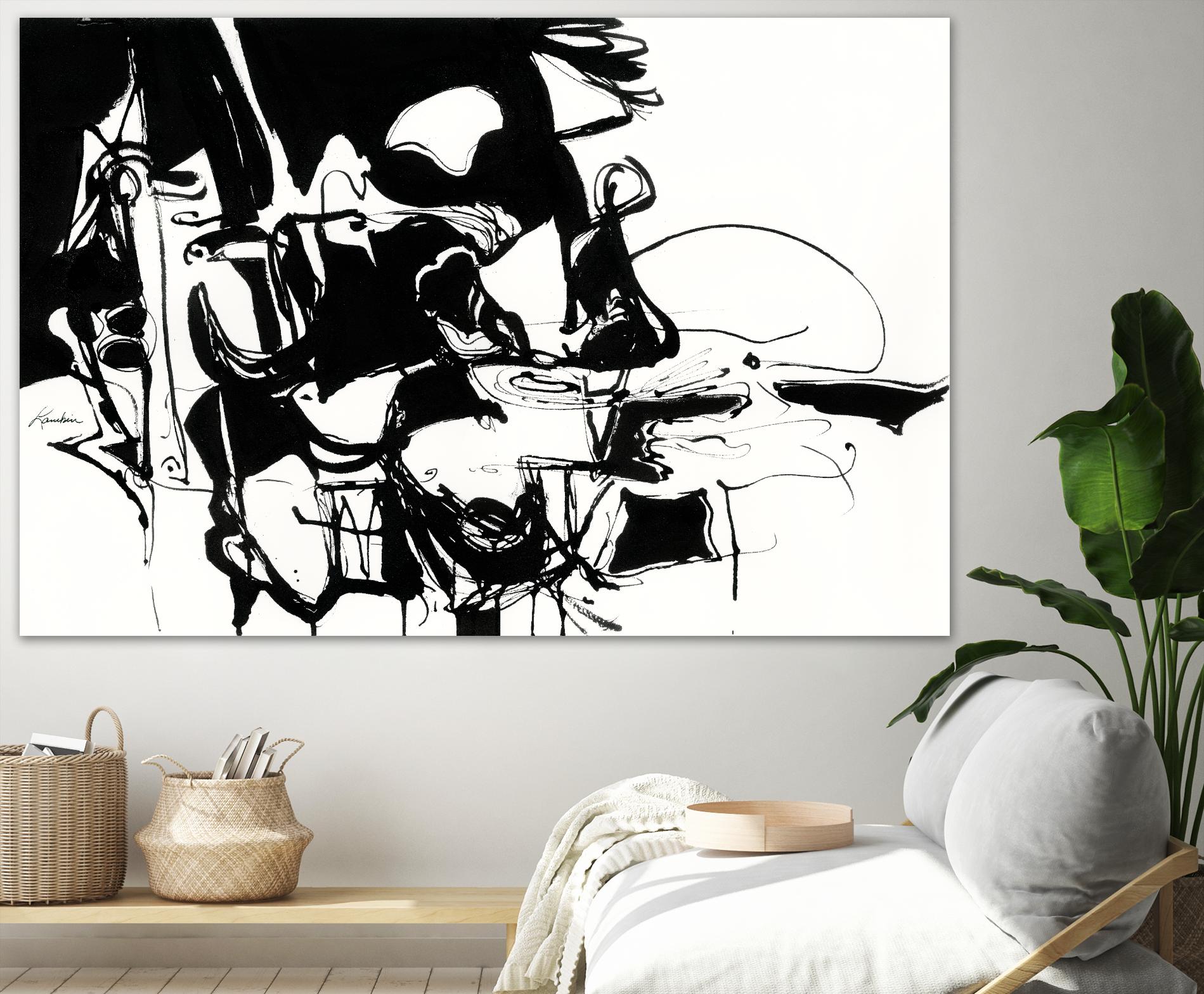 Black 1 by Diane Lambin on GIANT ART - white abstract