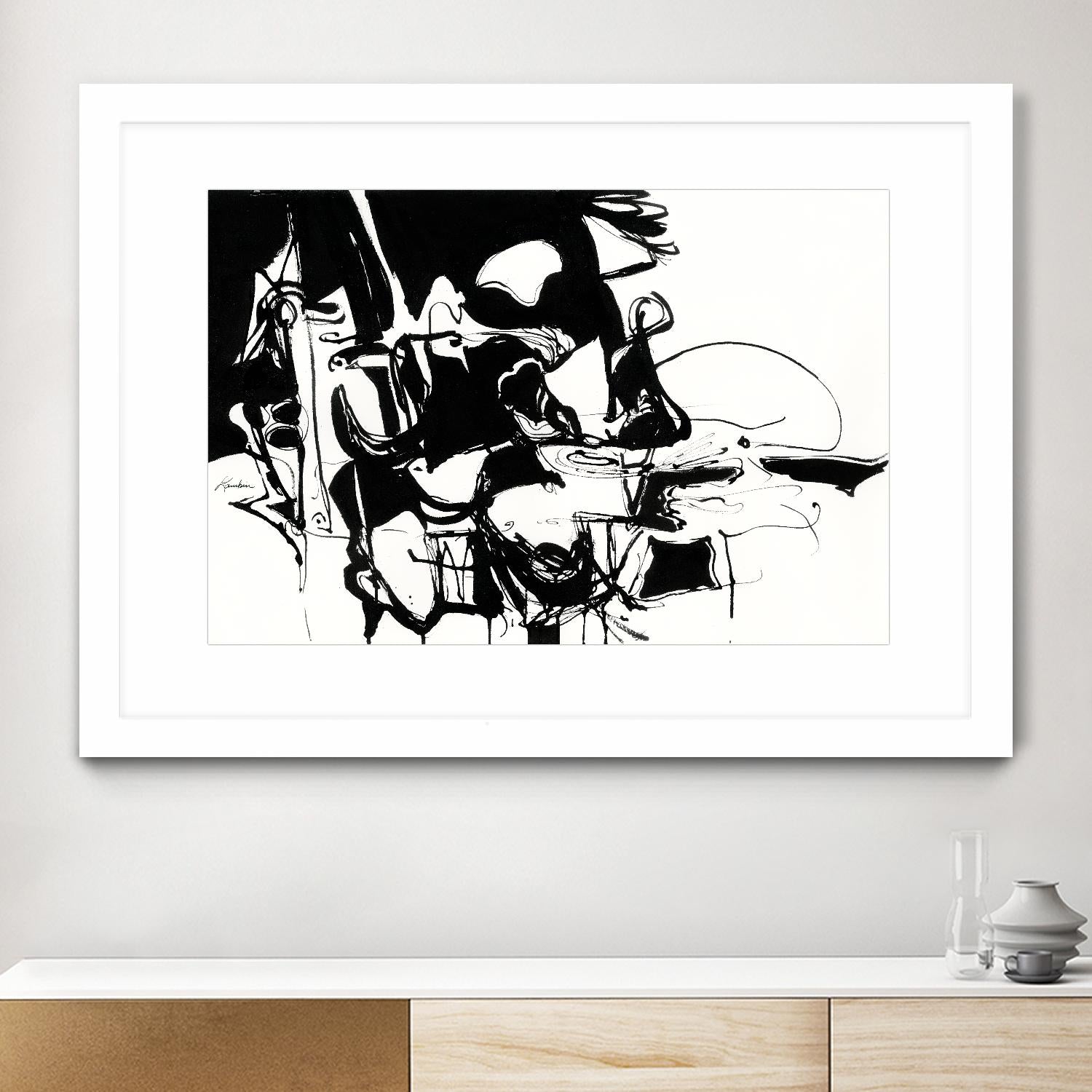 Black 1 by Diane Lambin on GIANT ART - white abstract artistes du québec