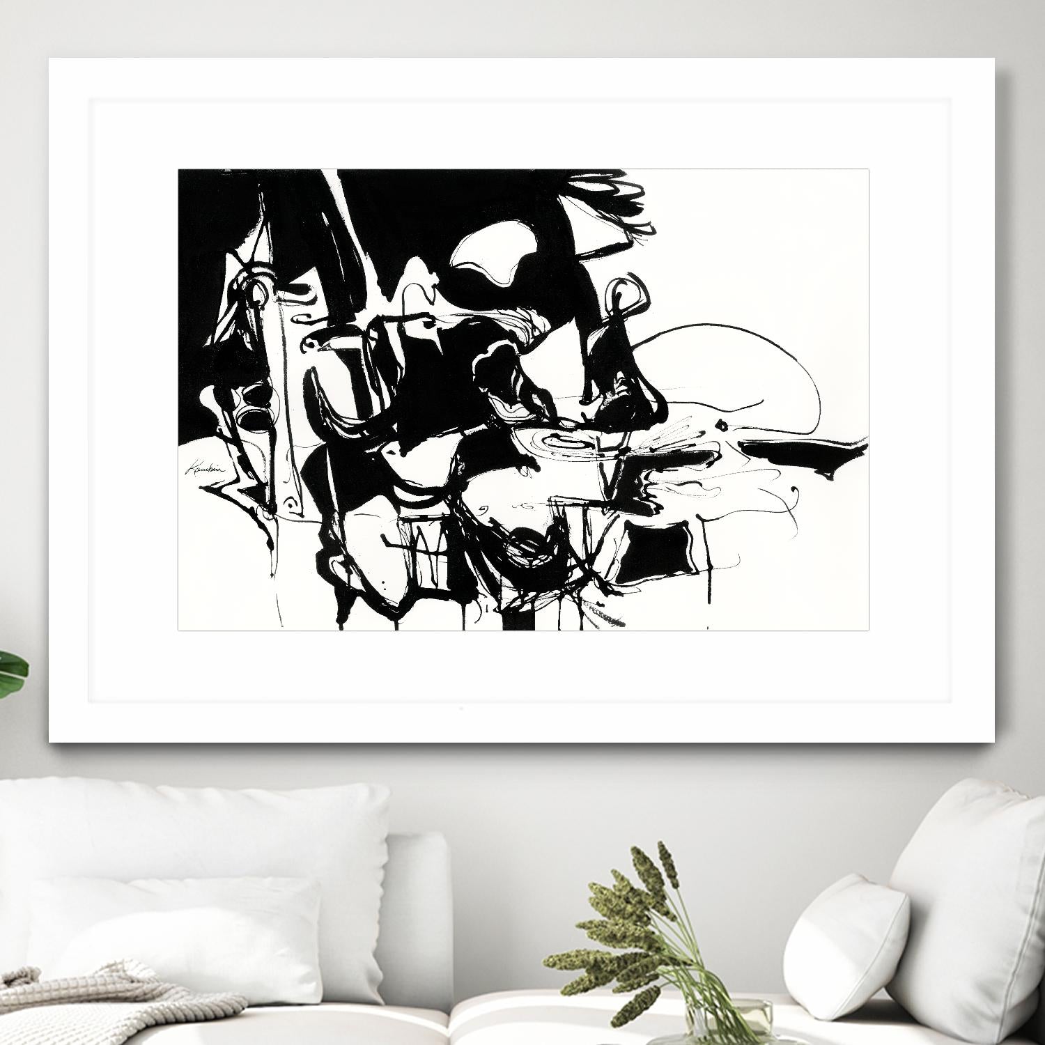 Black 1 by Diane Lambin on GIANT ART - white abstract artistes du québec