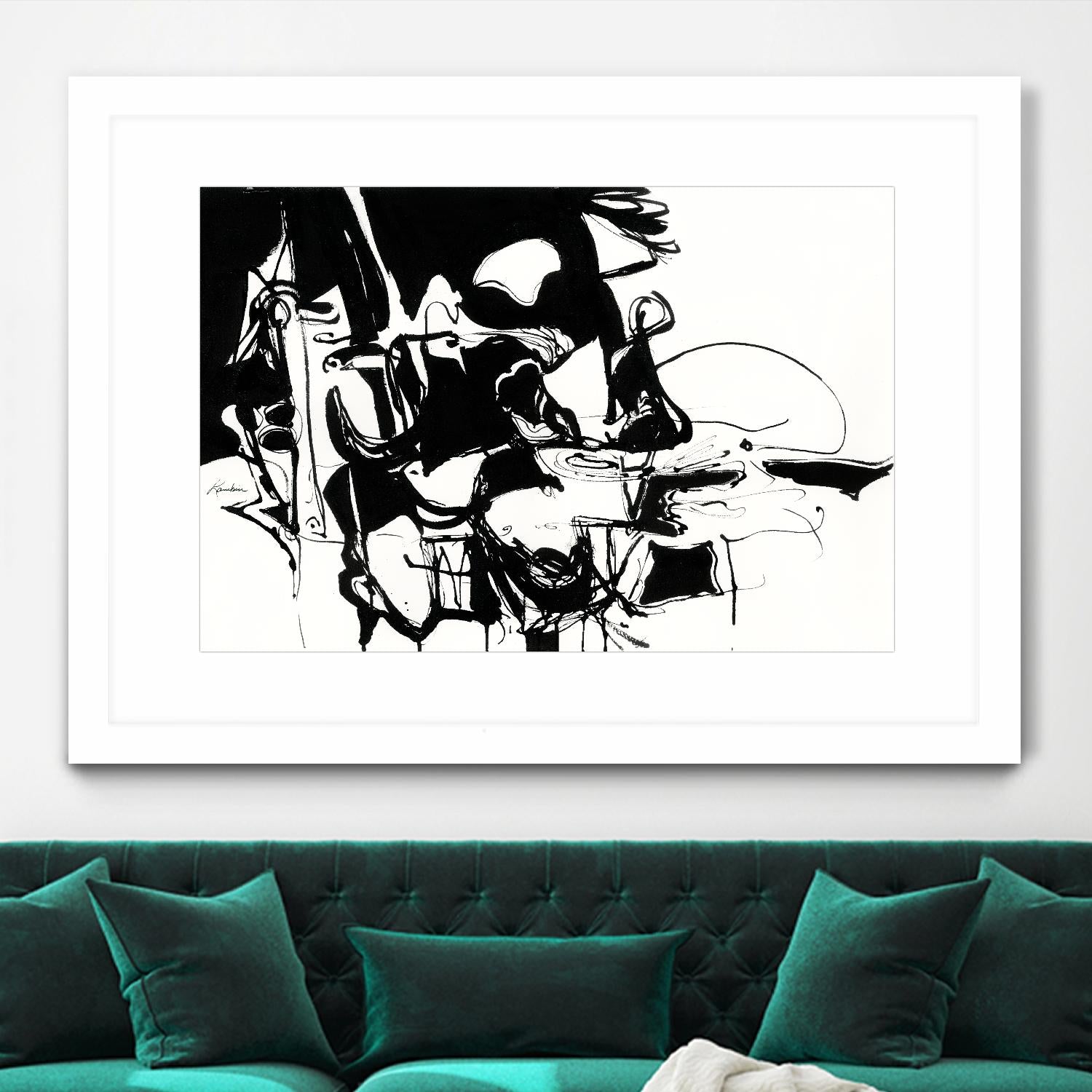 Black 1 by Diane Lambin on GIANT ART - white abstract artistes du québec