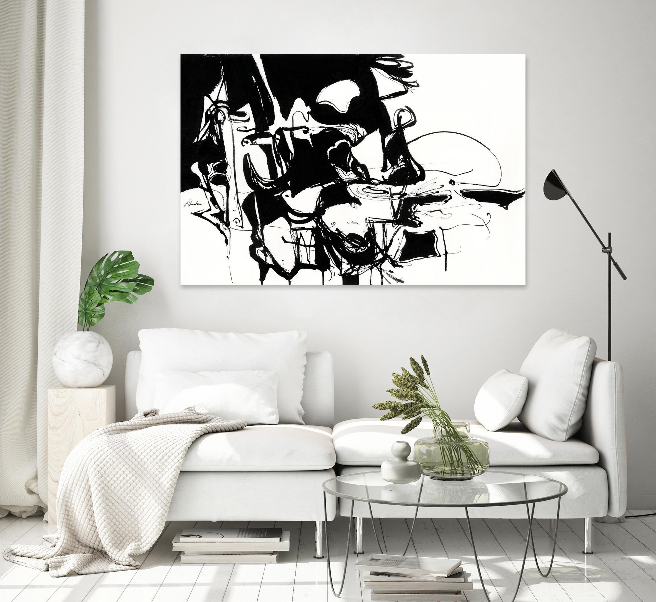 Black 1 by Diane Lambin on GIANT ART - white abstract artistes du québec