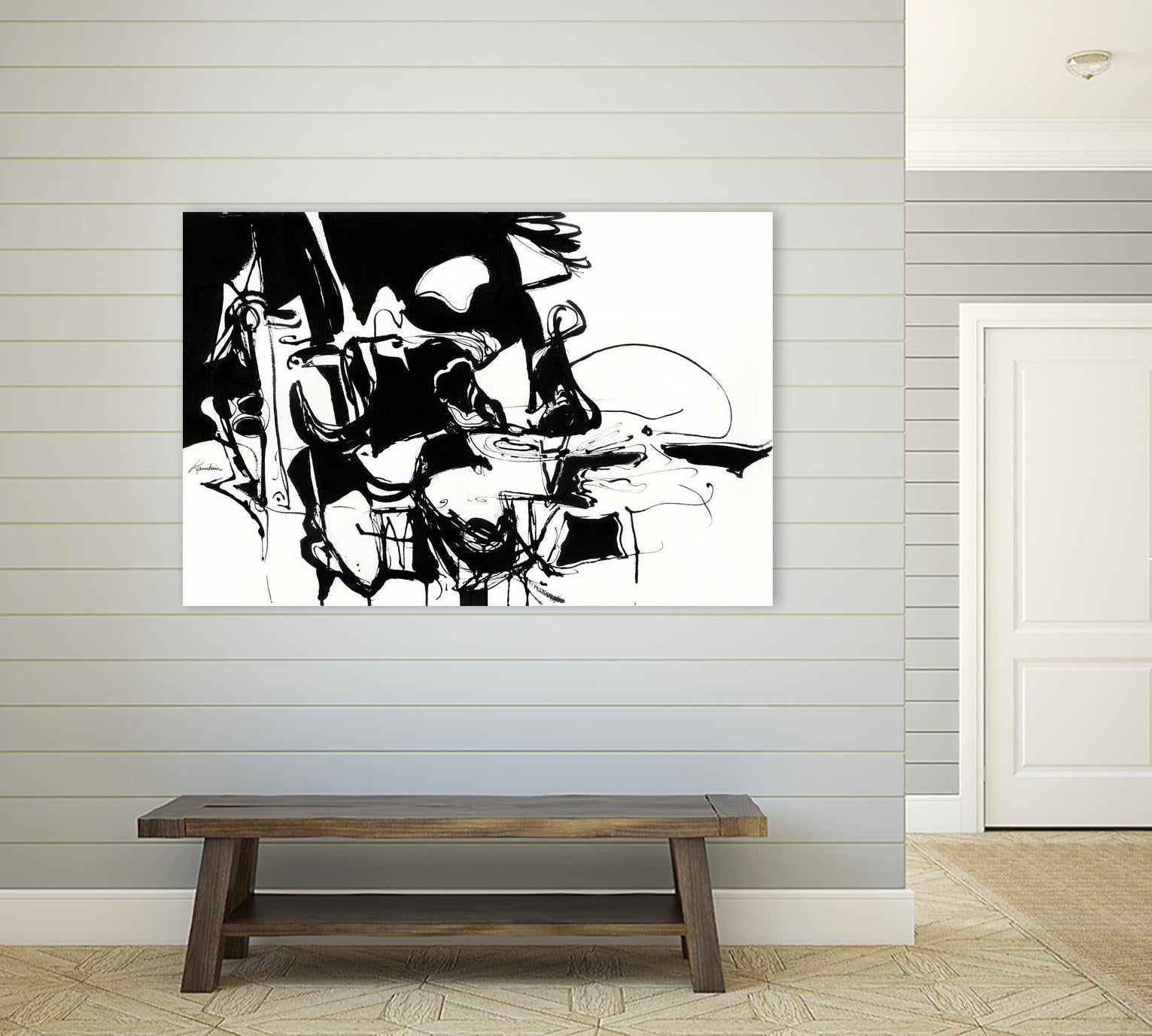 Black 1 by Diane Lambin on GIANT ART - white abstract artistes du québec