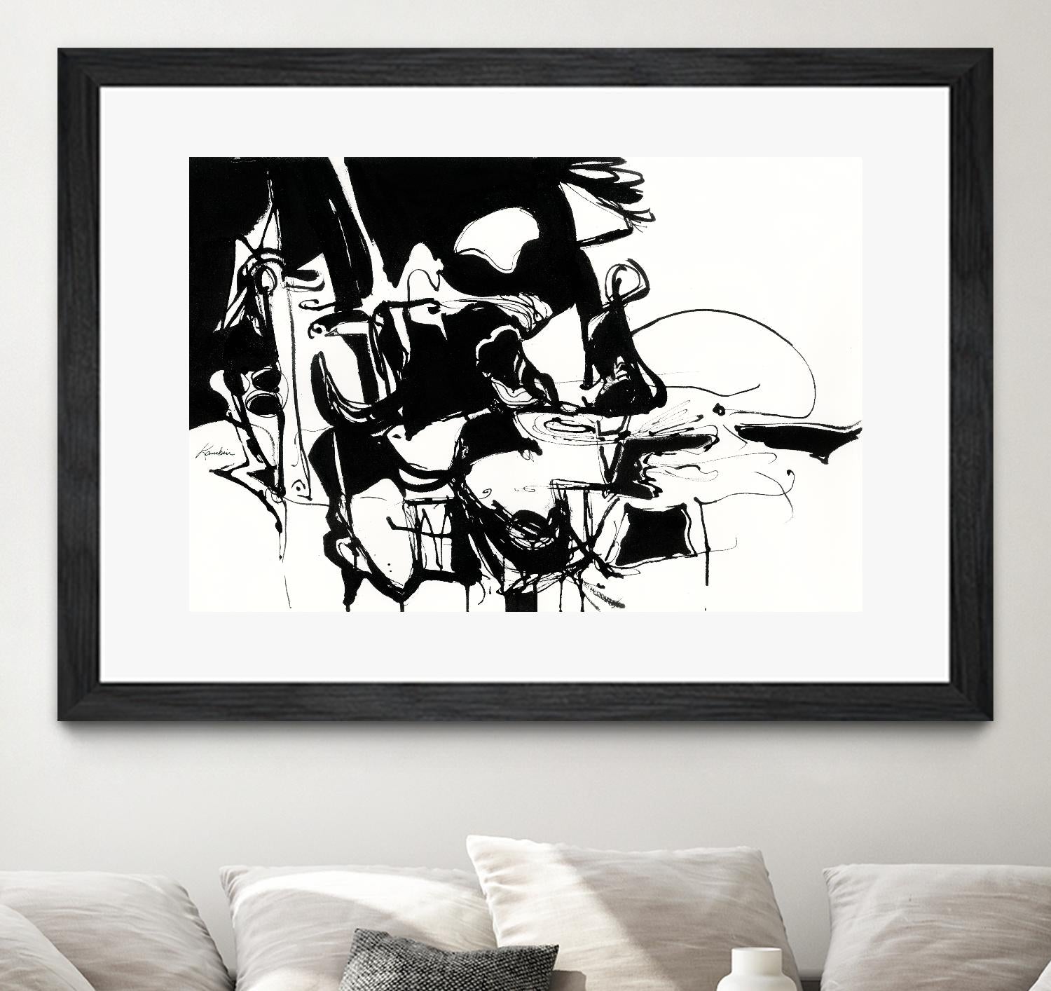 Black 1 by Diane Lambin on GIANT ART - white abstract artistes du québec