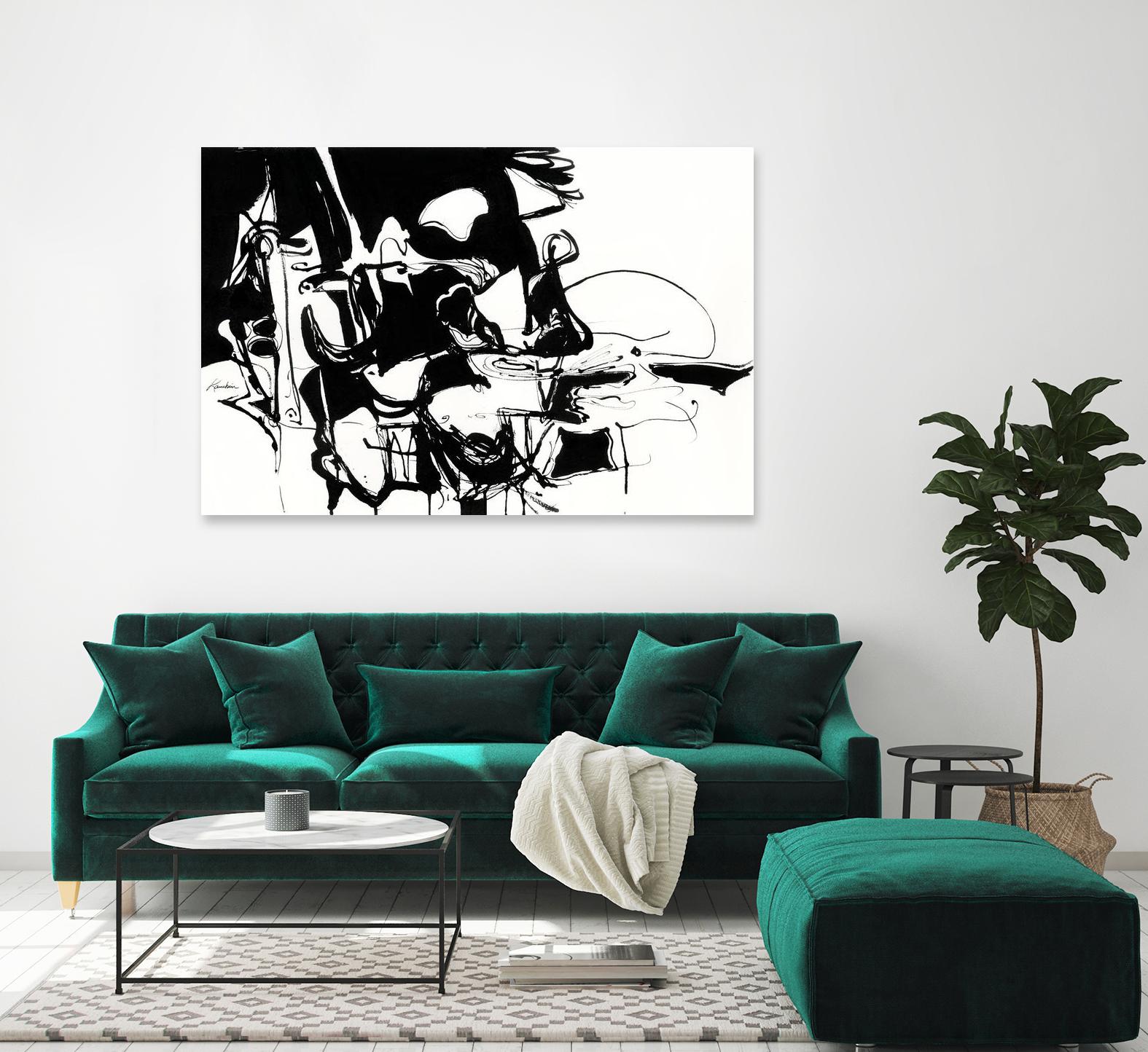 Black 1 by Diane Lambin on GIANT ART - white abstract artistes du québec