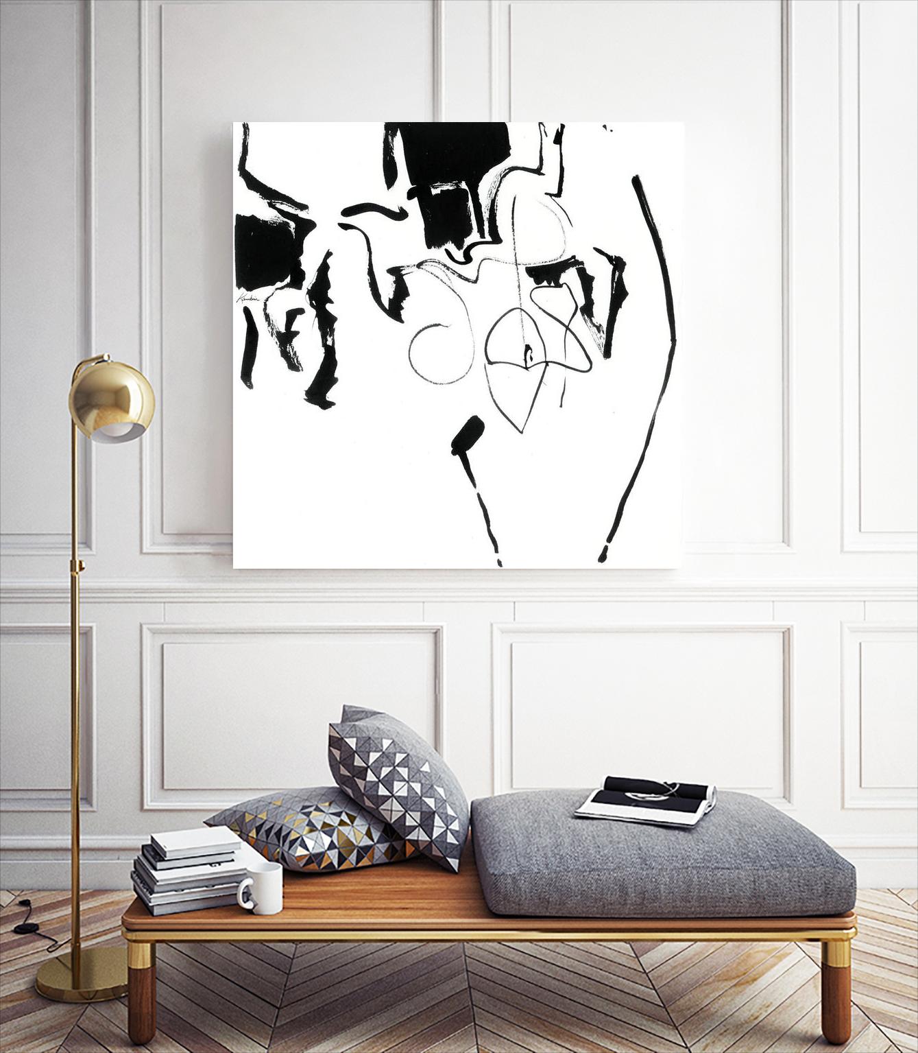 Black 2 by Diane Lambin on GIANT ART - white abstract canadian painters