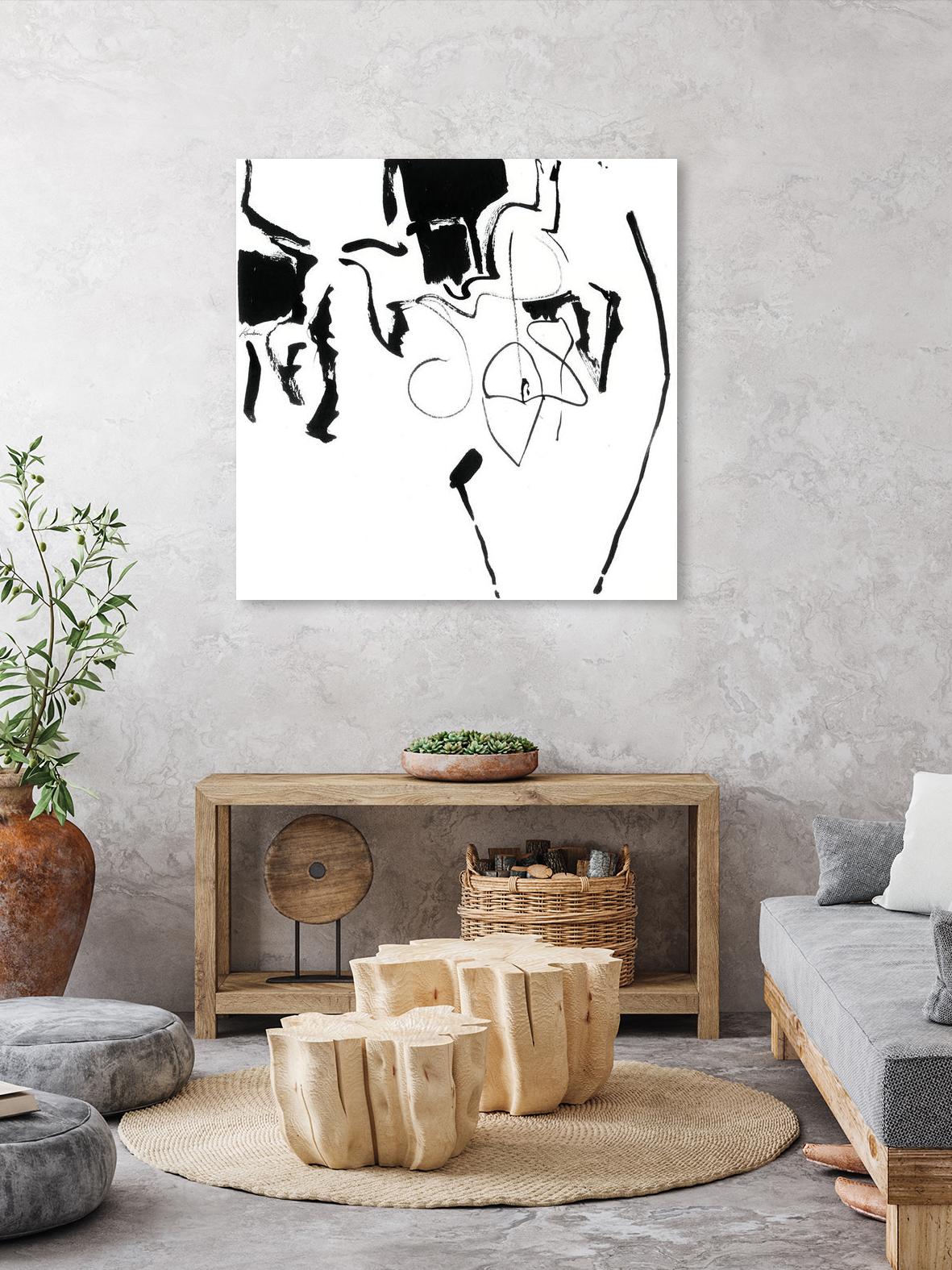 Black 2 by Diane Lambin on GIANT ART - white abstract canadian painters