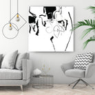 Black 2 by Diane Lambin on GIANT ART - white abstract canadian painters