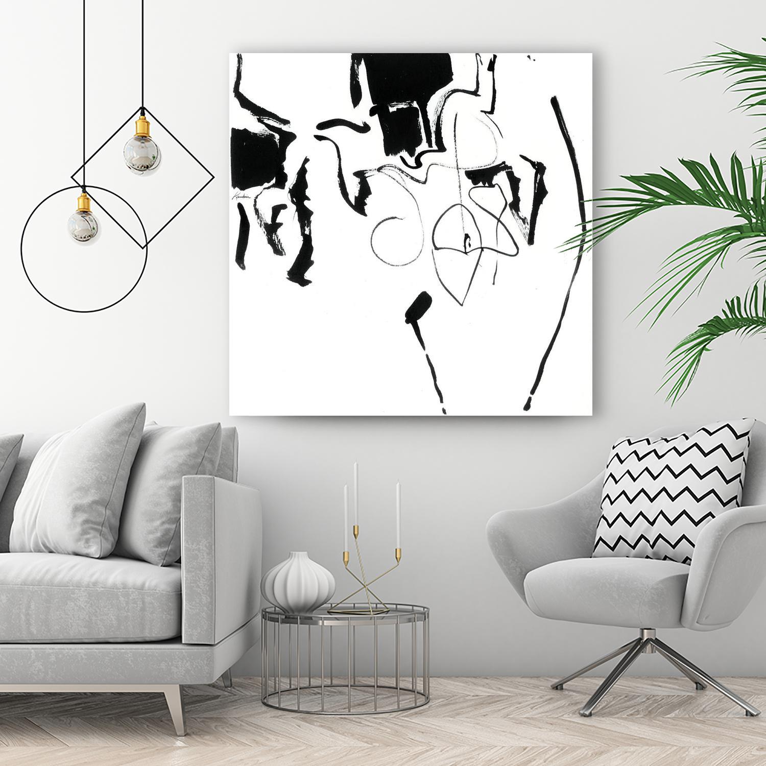 Black 2 by Diane Lambin on GIANT ART - white abstract canadian painters