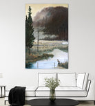 Marais du Nord by Yvon Lemieux on GIANT ART - brown landscape