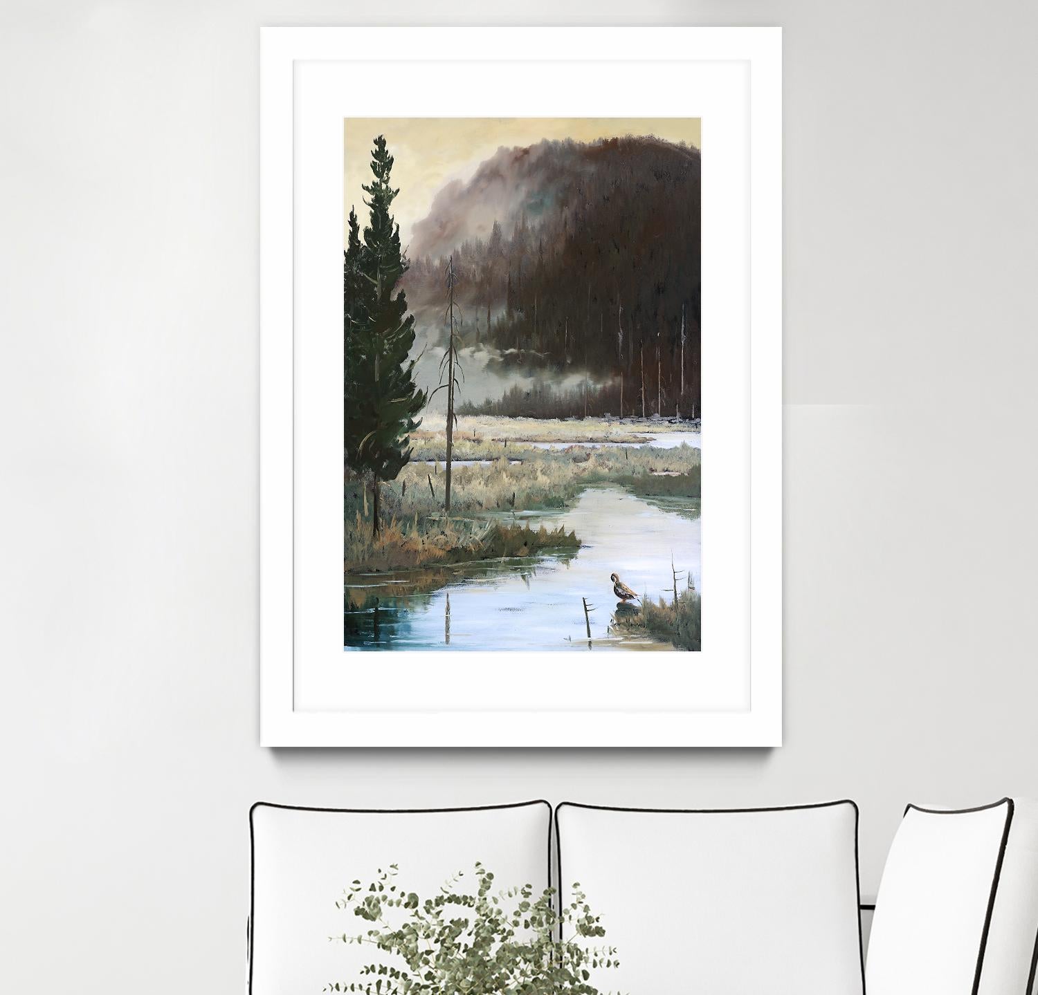 Marais du Nord by Yvon Lemieux on GIANT ART - green landscape quebec artists