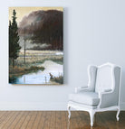 Marais du Nord by Yvon Lemieux on GIANT ART - green landscape quebec artists