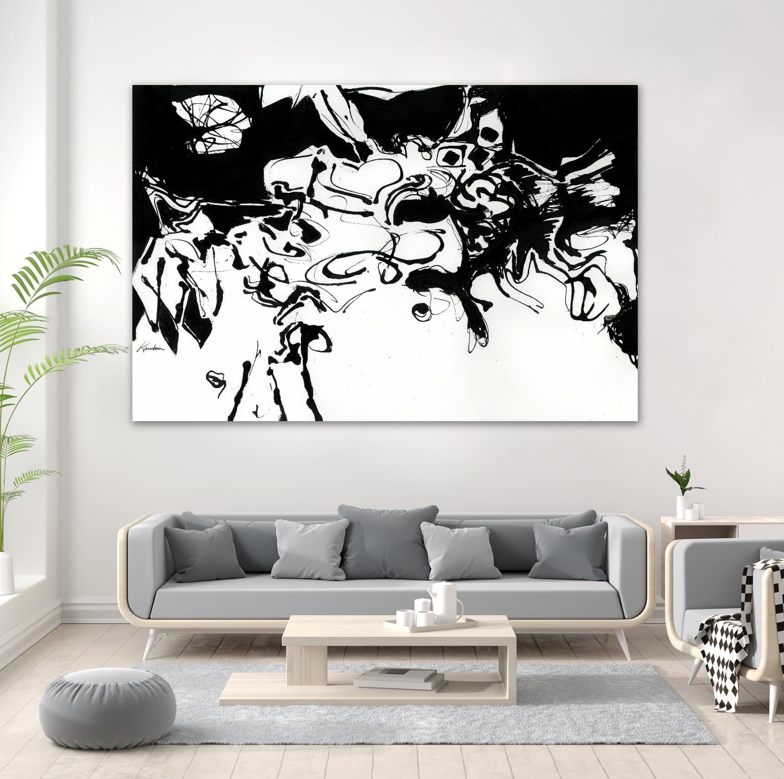 Black 3 by Diane Lambin on GIANT ART - white abstract