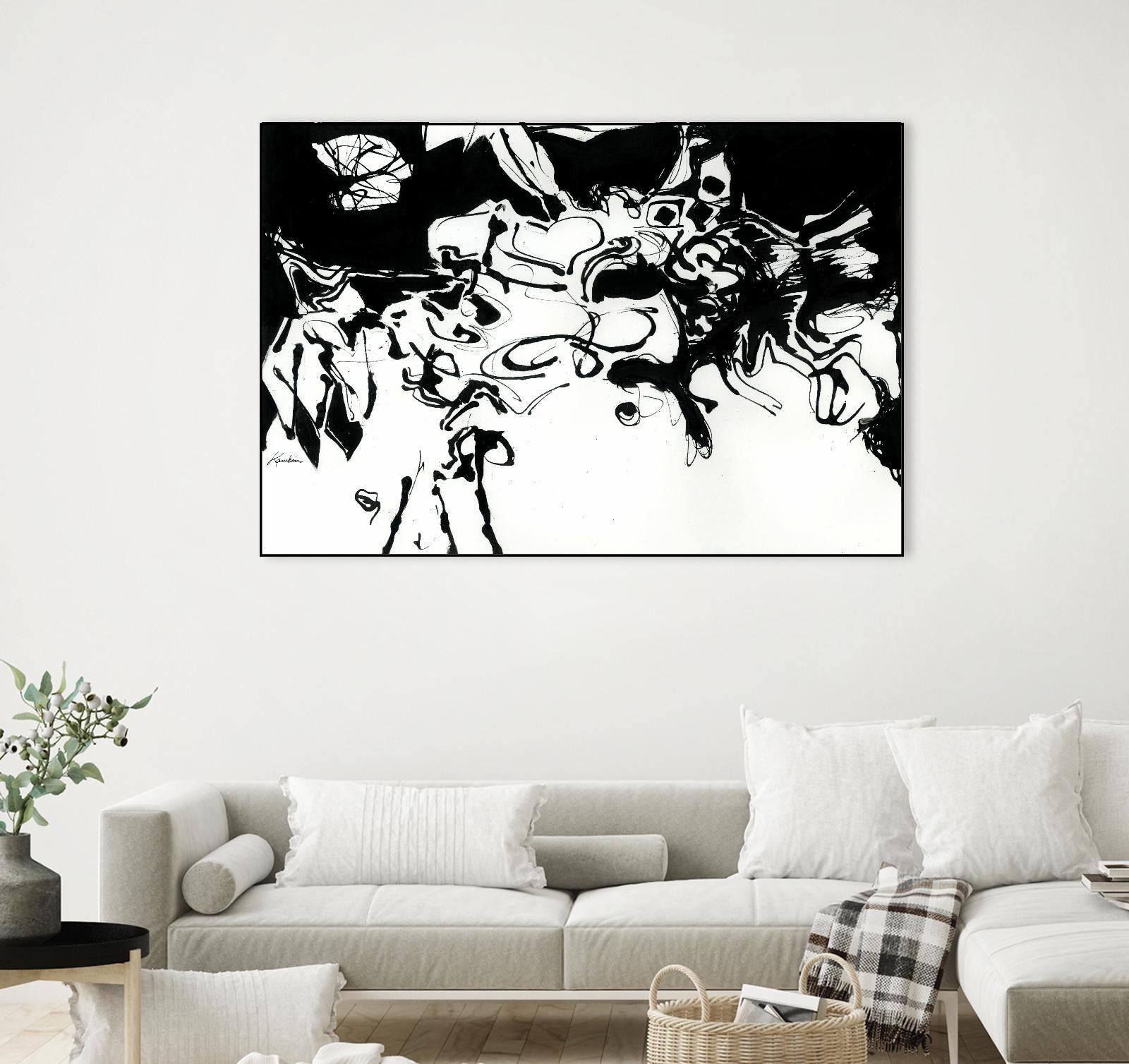 Black 3 by Diane Lambin on GIANT ART - white abstract