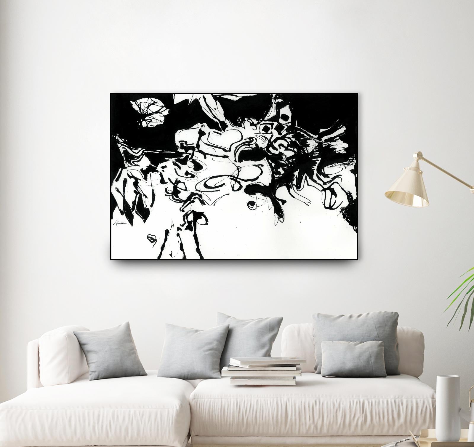 Black 3 by Diane Lambin on GIANT ART - white abstract