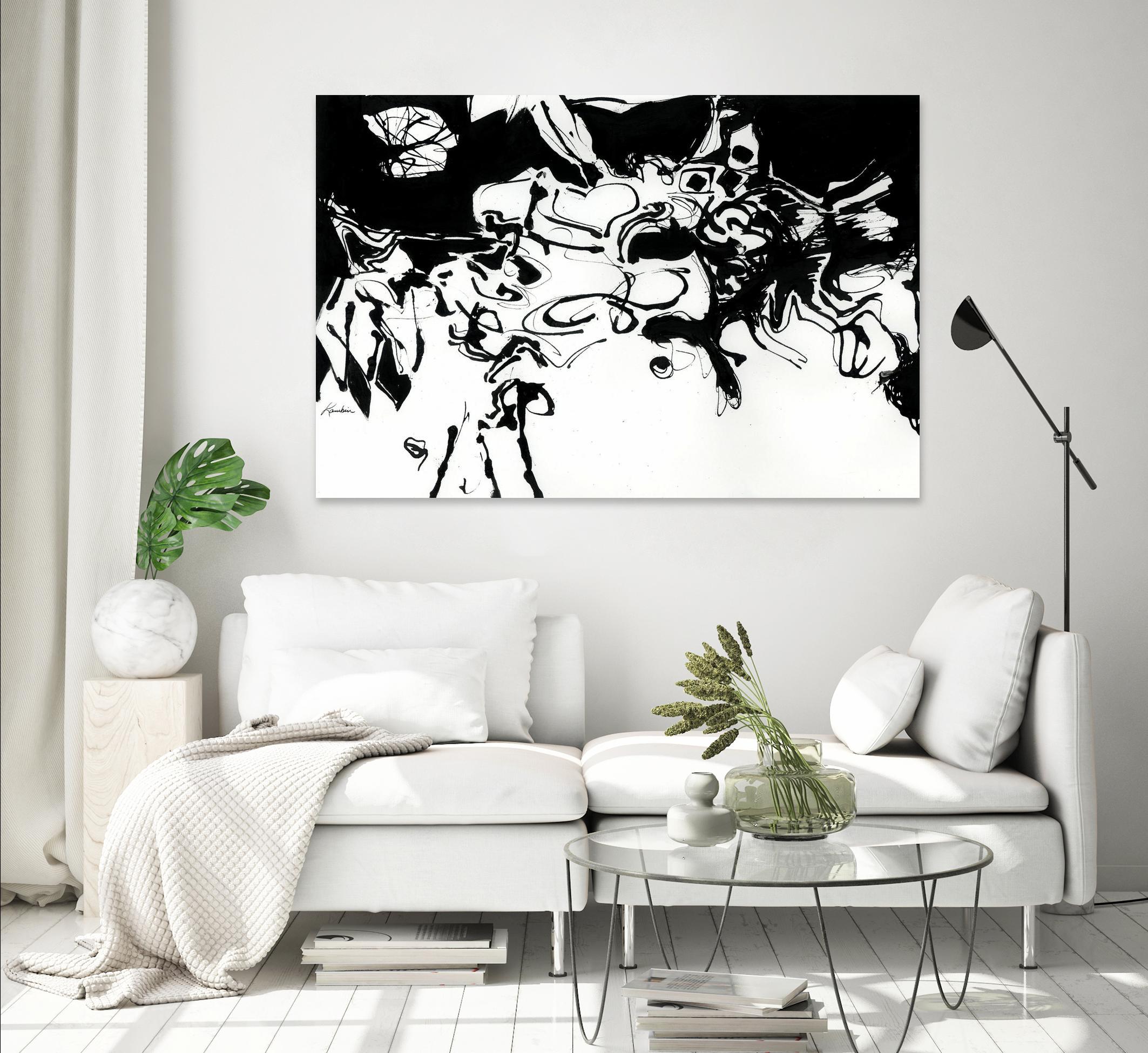 Black 3 by Diane Lambin on GIANT ART - white abstract