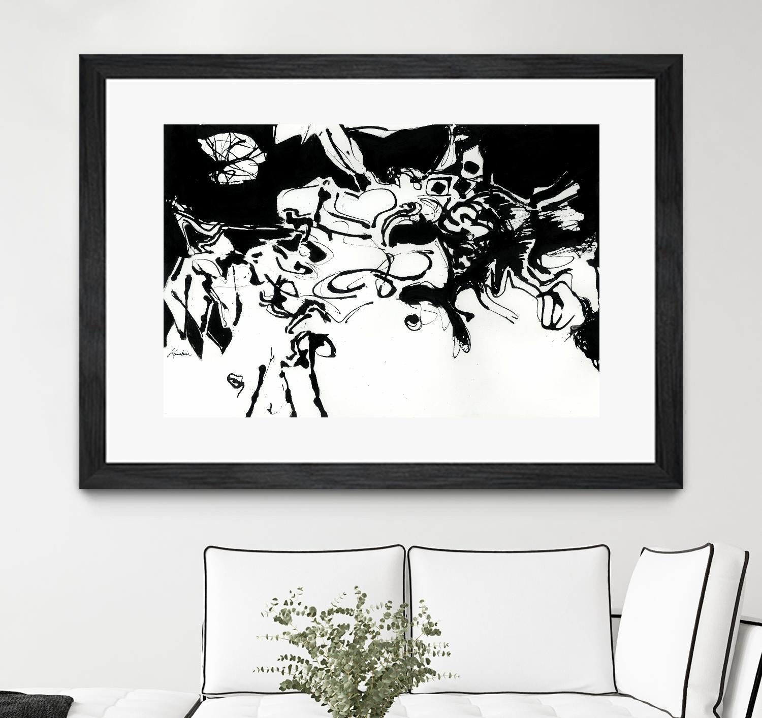 Black 3 by Diane Lambin on GIANT ART - white abstract