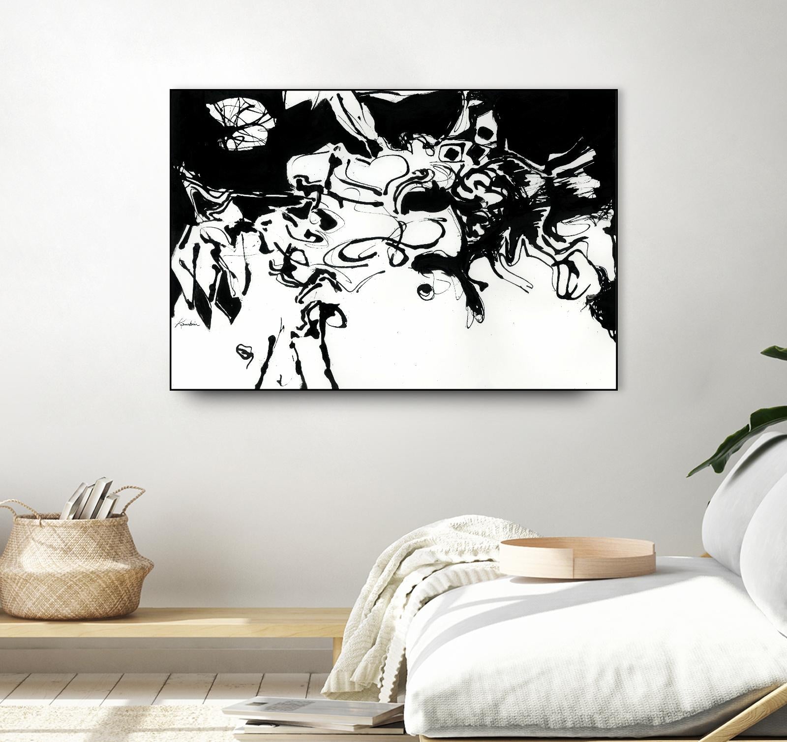 Black 3 by Diane Lambin on GIANT ART - white abstract