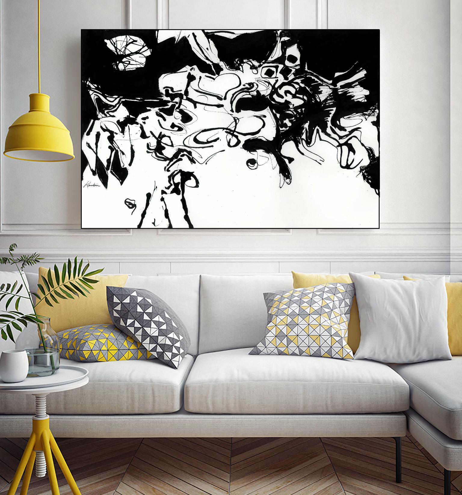 Black 3 by Diane Lambin on GIANT ART - white abstract