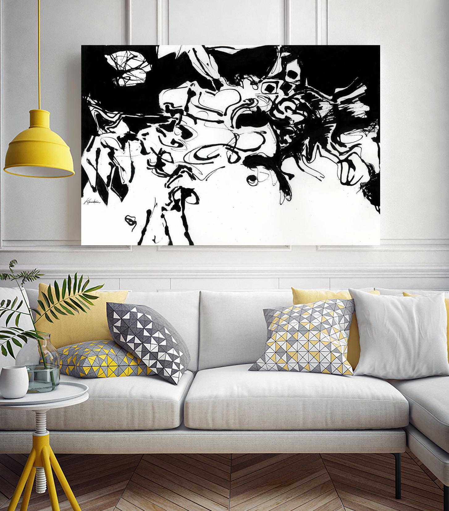 Black 3 by Diane Lambin on GIANT ART - white abstract