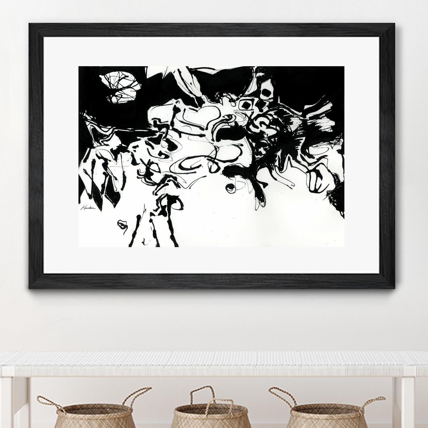 Black 3 by Diane Lambin on GIANT ART - white abstract