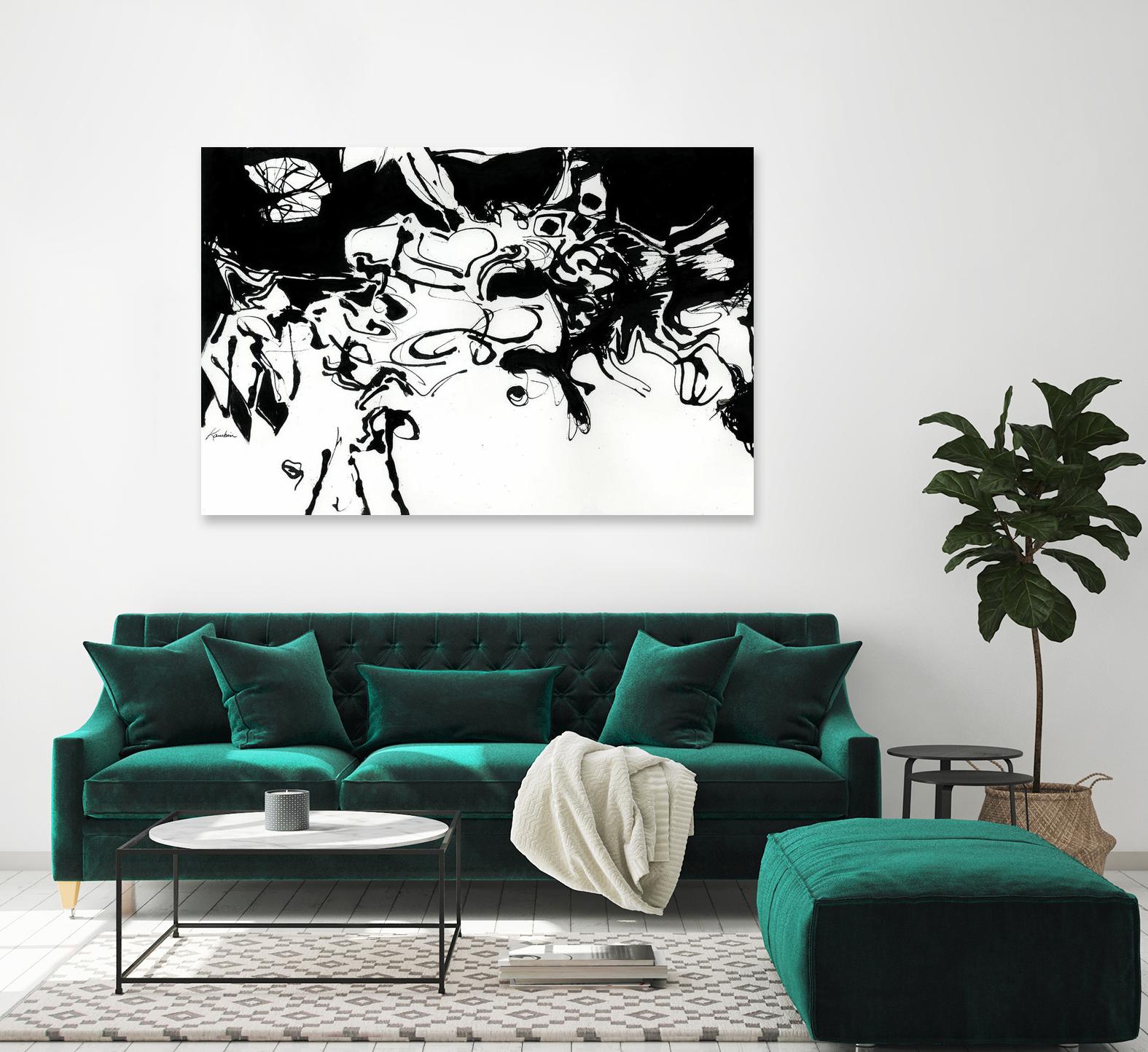 Black 3 by Diane Lambin on GIANT ART - white abstract