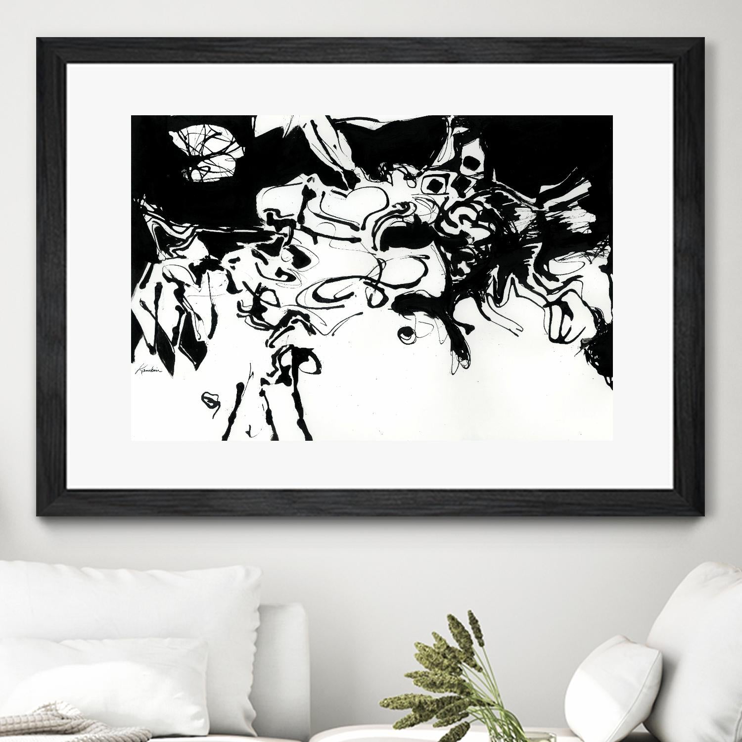 Black 3 by Diane Lambin on GIANT ART - white abstract