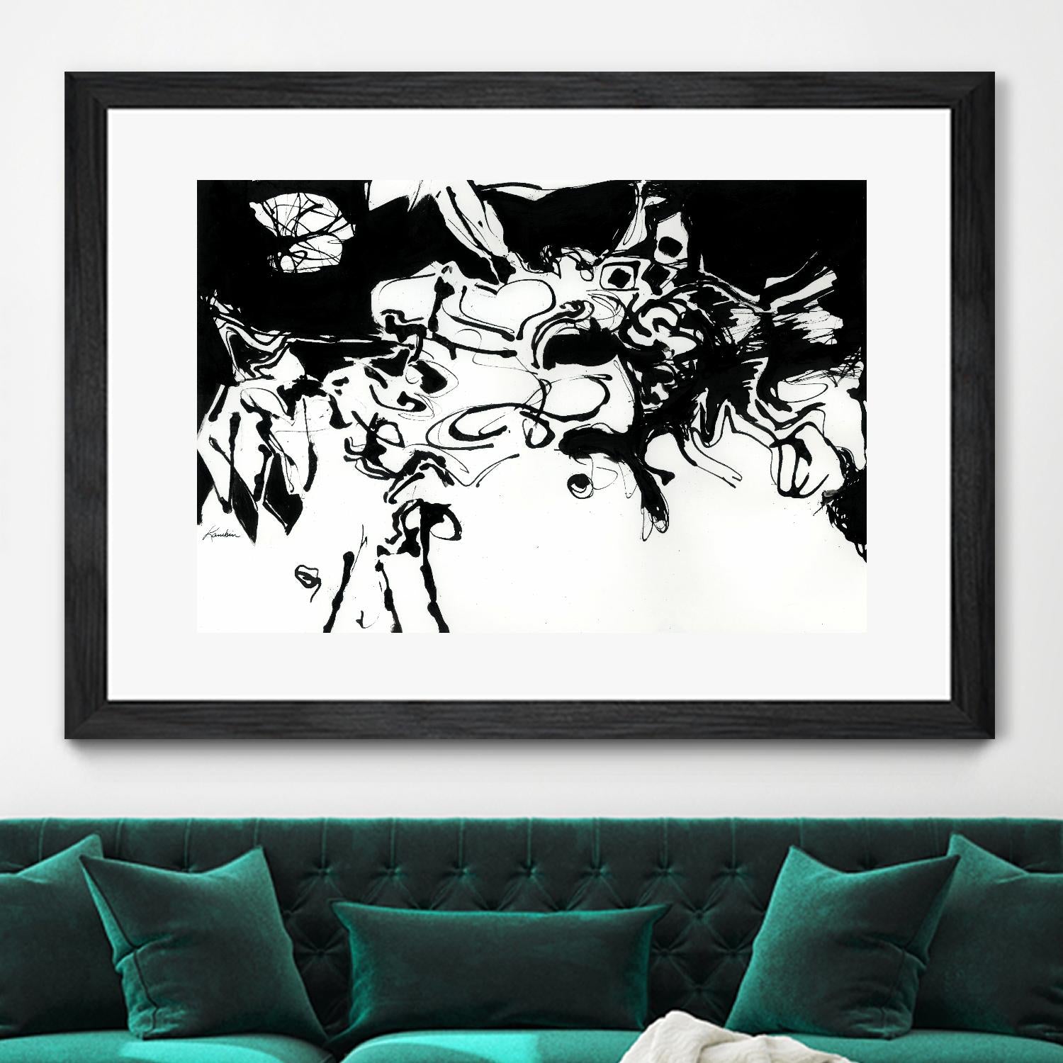 Black 3 by Diane Lambin on GIANT ART - white abstract