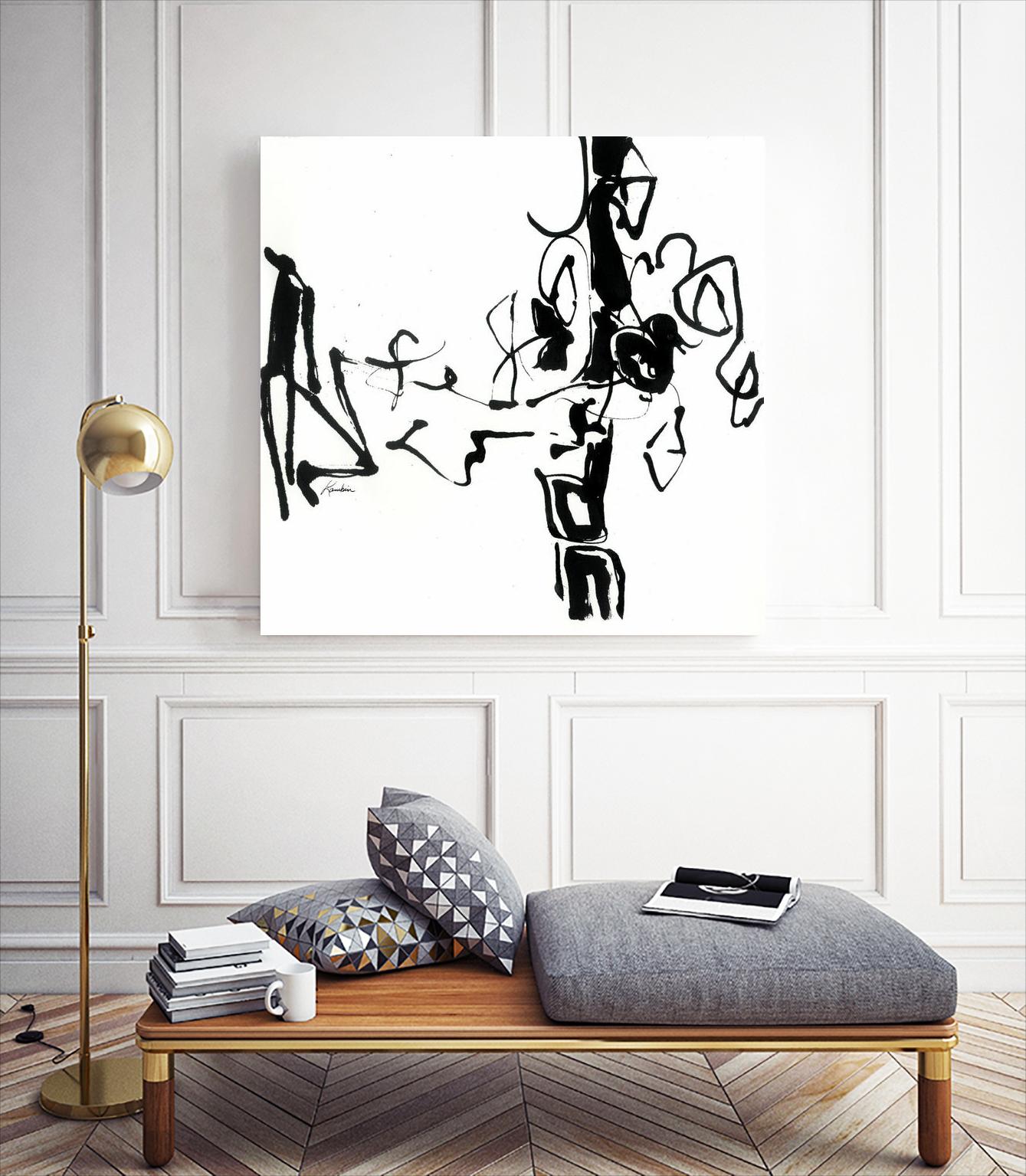 Black 5 by Diane Lambin on GIANT ART - white abstract artiste québécois