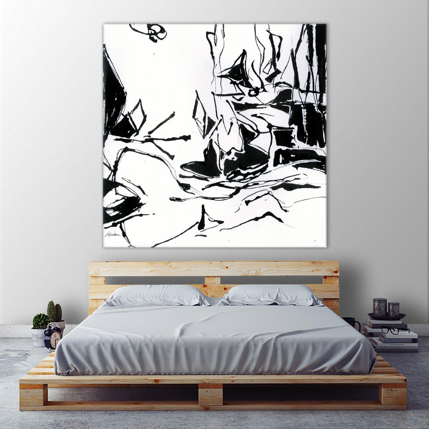 Black 6 by Diane Lambin on GIANT ART - white abstract